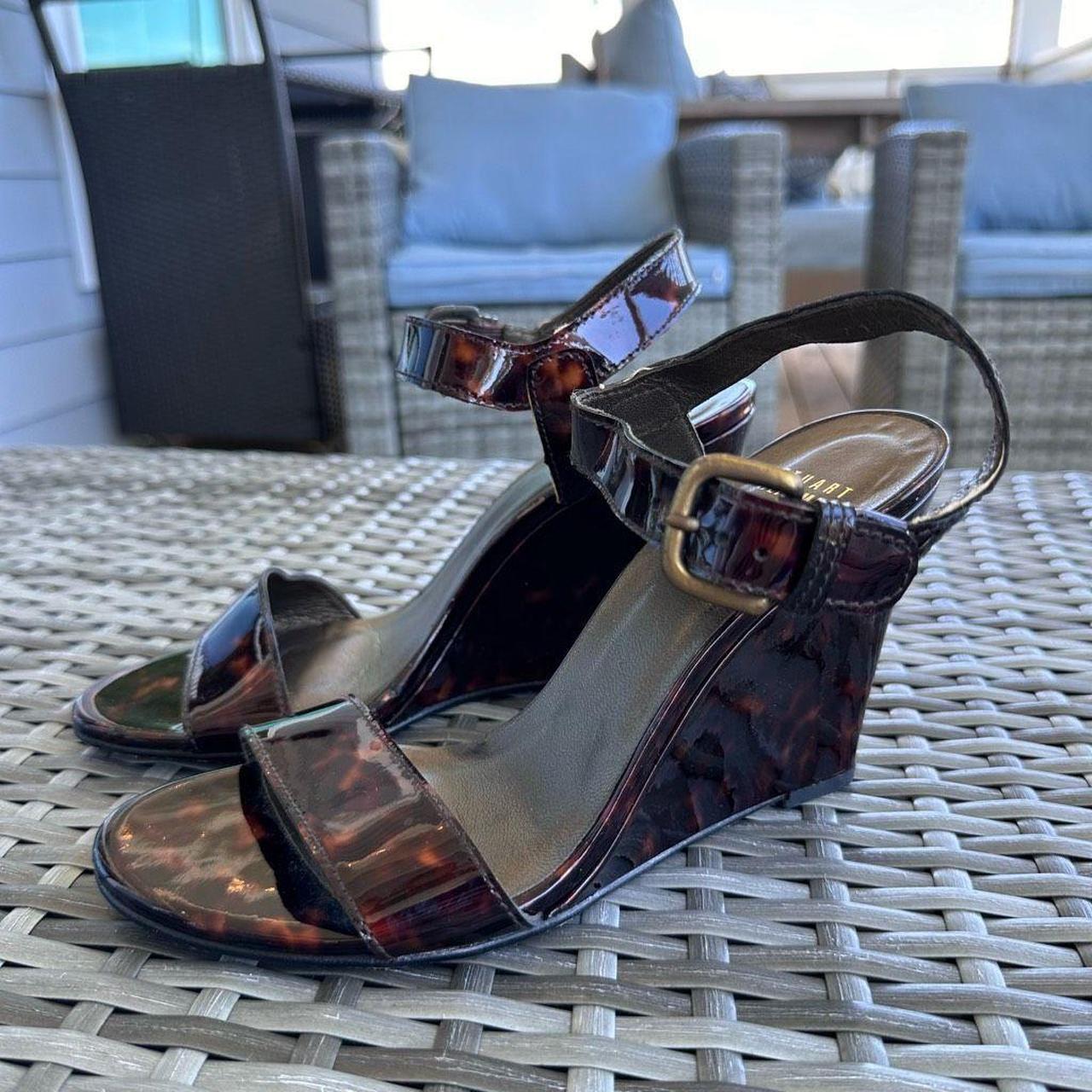 Stuart store Weitzman Sandals Cheetah Print Wedges