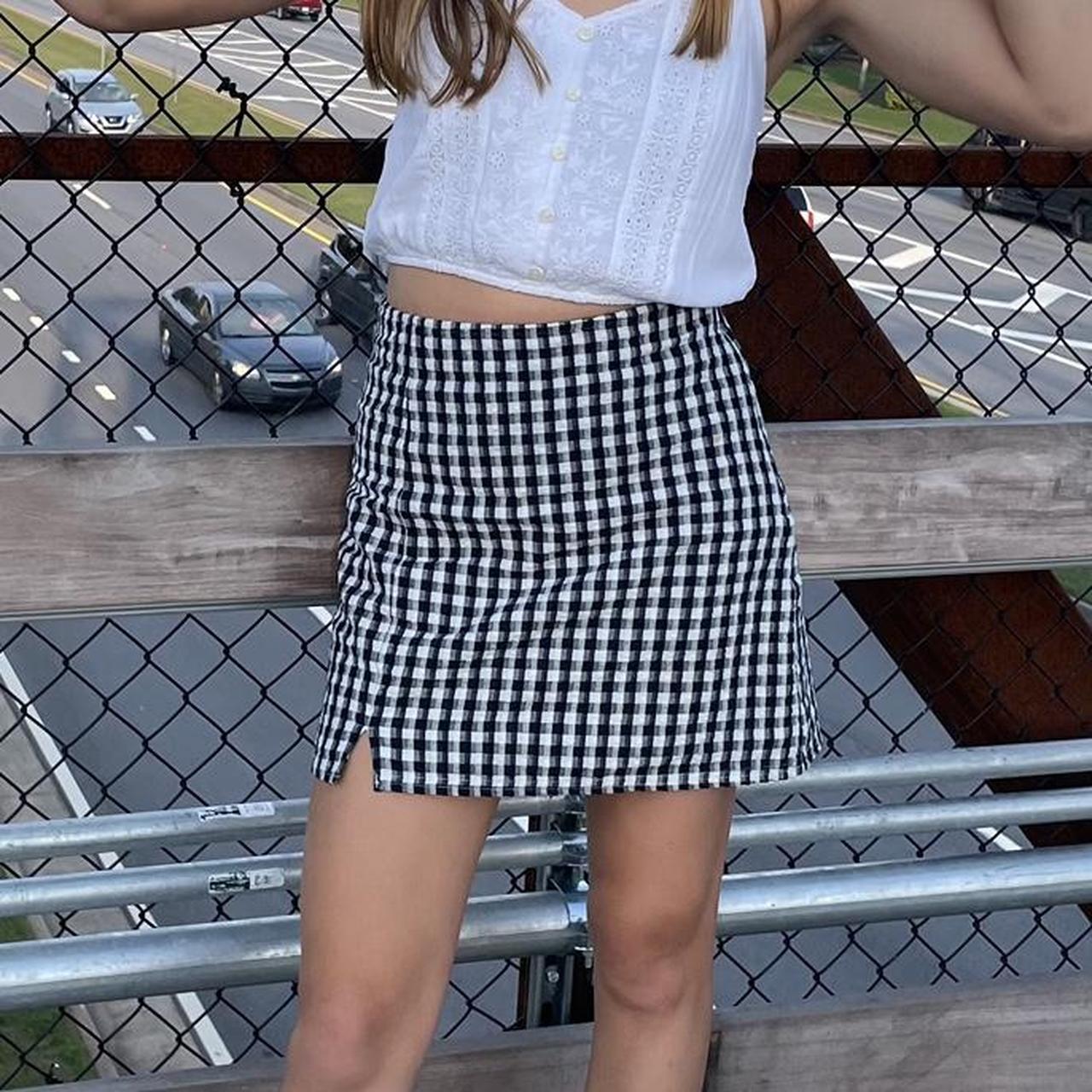 plaid american eagle skirt! size super