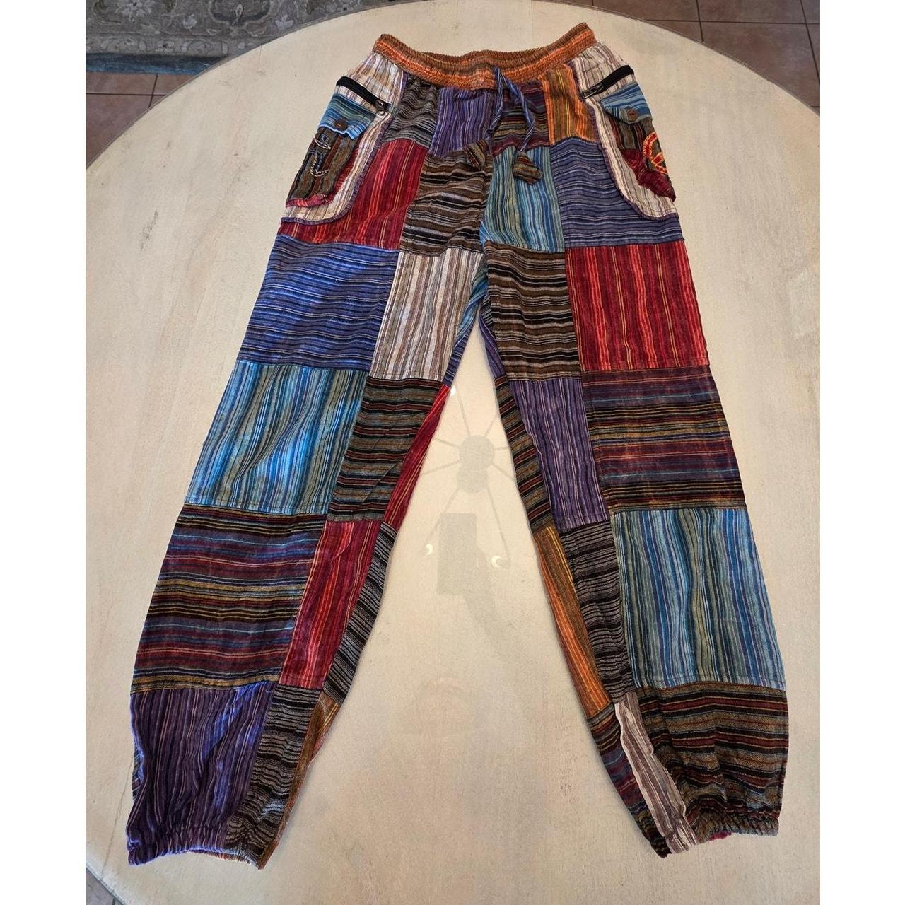Source Unknown Women's Pants - Brown/Multi - M – … - image 2