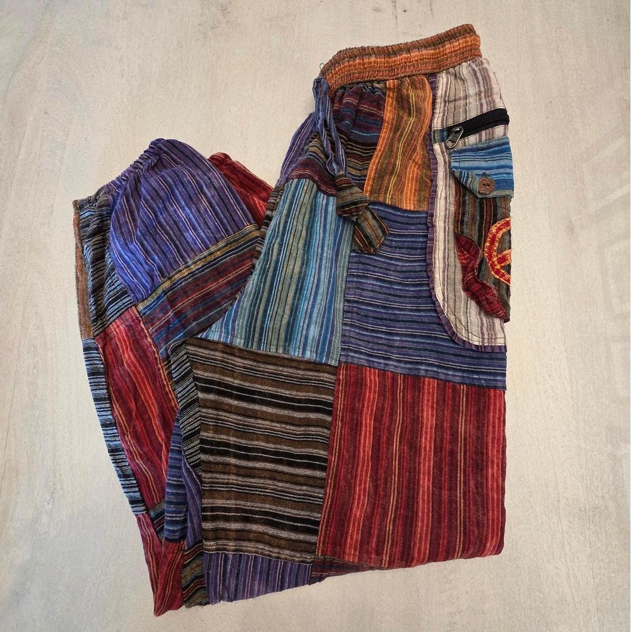 Source Unknown Women's Pants - Brown/Multi - M – … - image 1