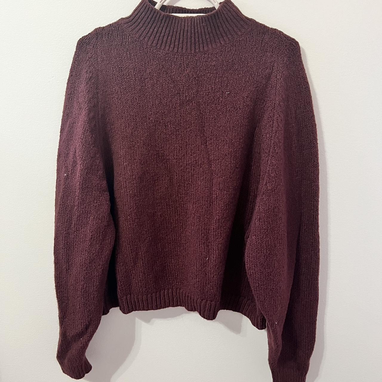 Old Navy burgundy and purple knit sweater perfect. Depop