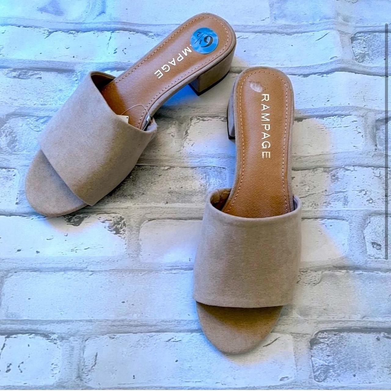 heeled slip ons