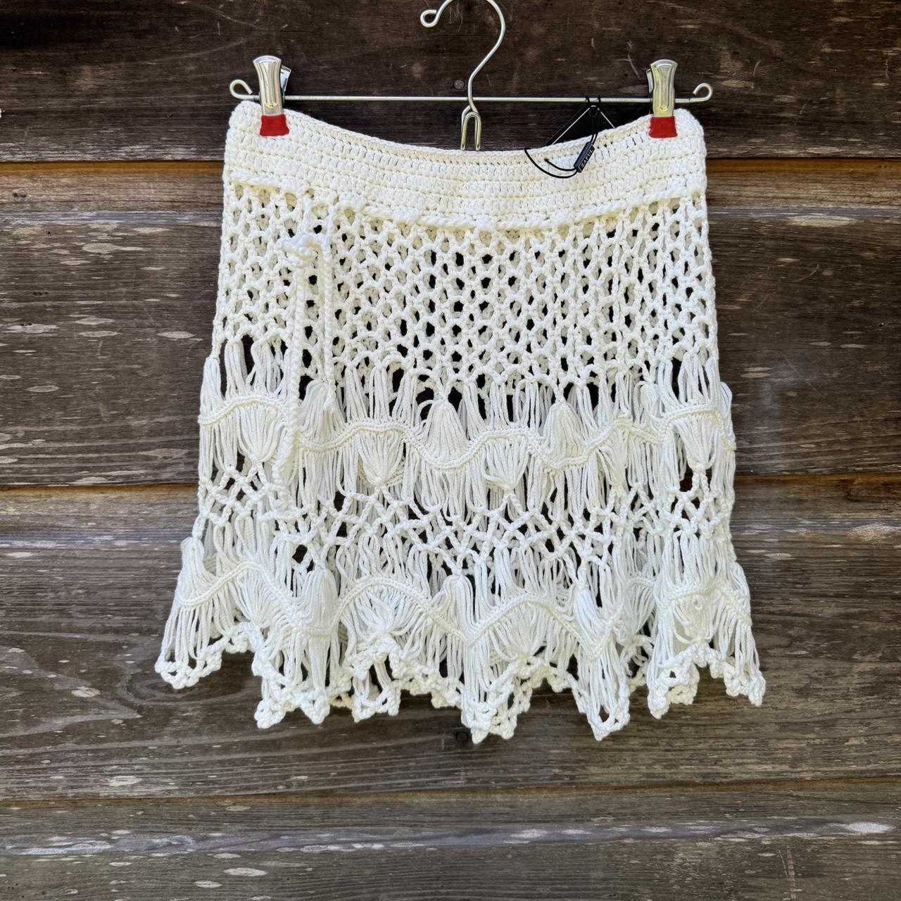 Women's Skirt - White/Cream - M – Beach skirt - image 1