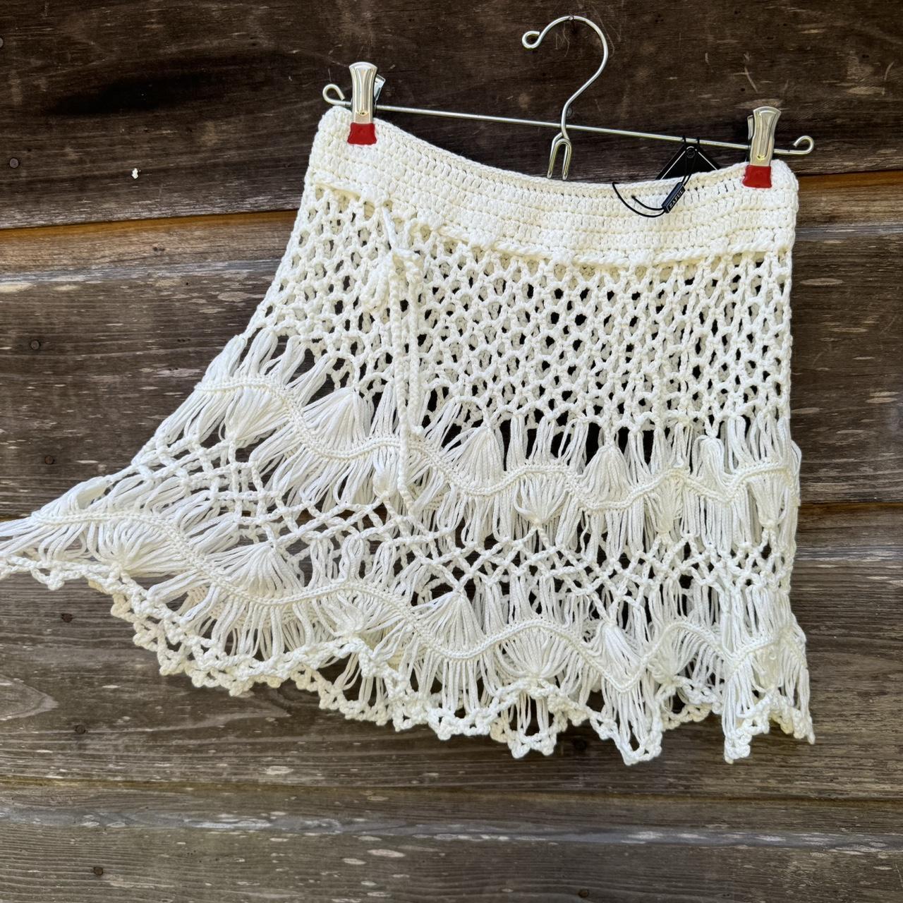 Women's Skirt - White/Cream - M – Beach skirt - image 3