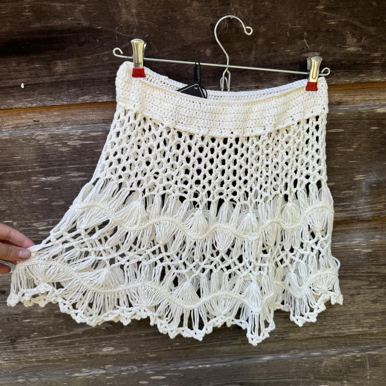 Women's Skirt - White/Cream - M – Beach skirt - image 4