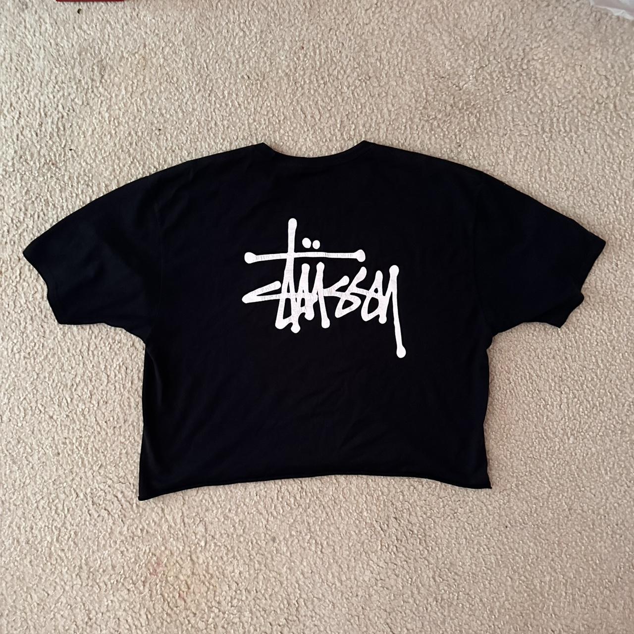 Stussy Cropped Mesh Logo Football Jersey SU24 MAKE | Depop