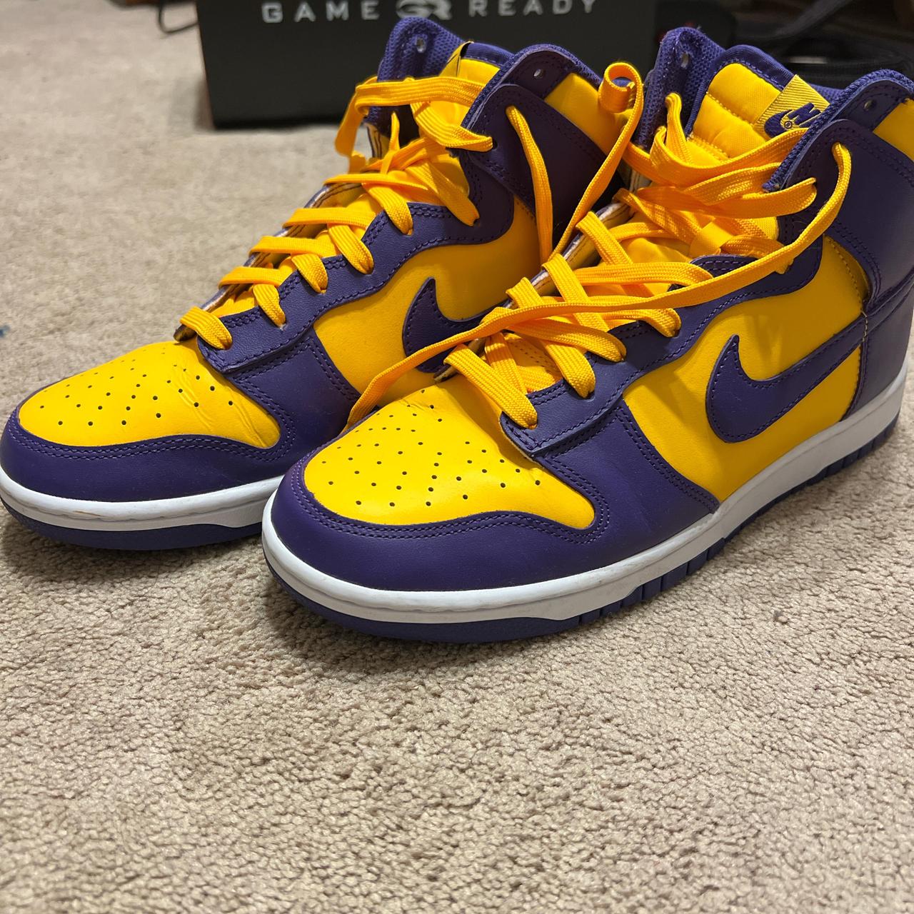 Nike Dunk High ‘Lakers’ - US 9 Worn once. Great if... - Depop