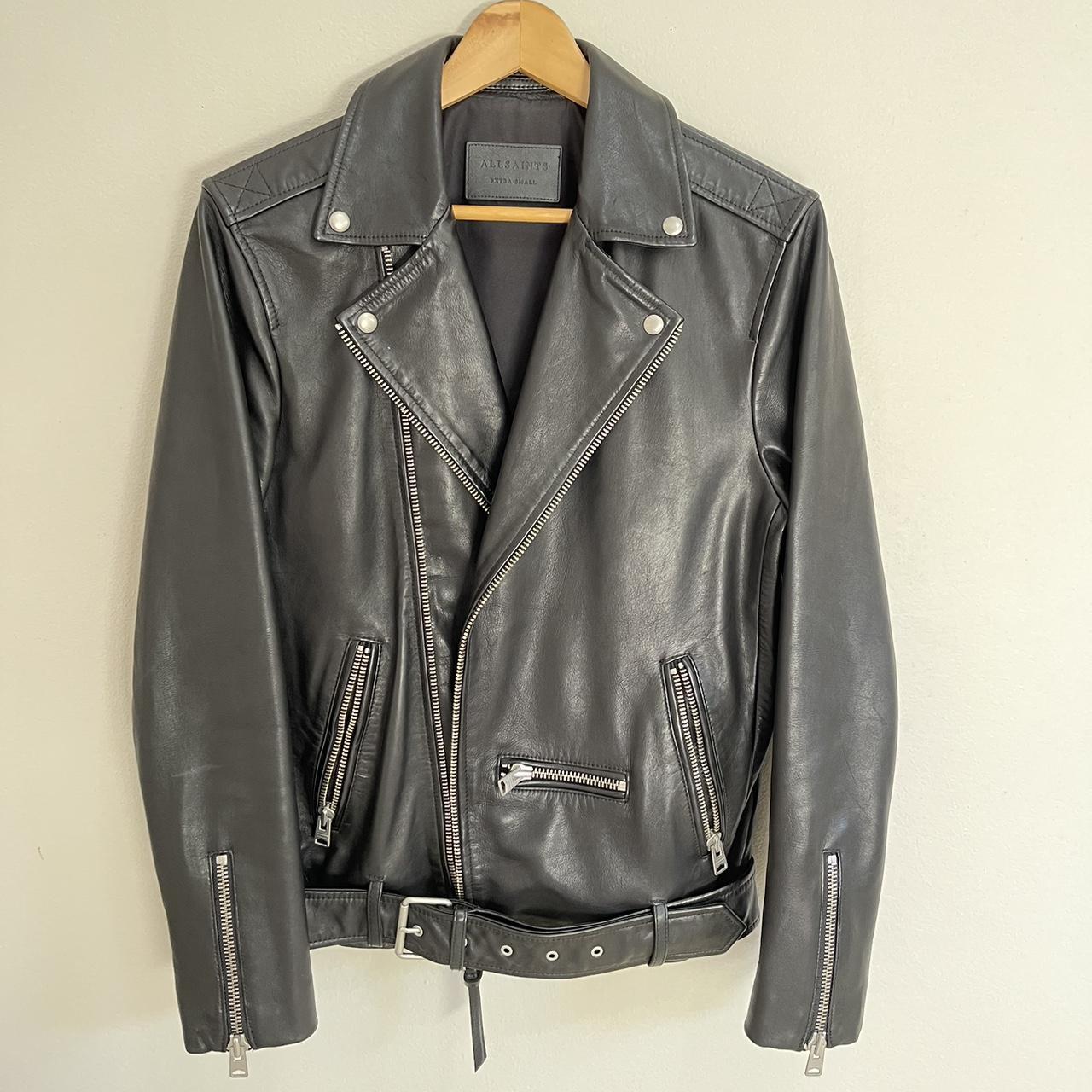 All Saints Mens Wick Leather Biker Jacket Regular. Depop