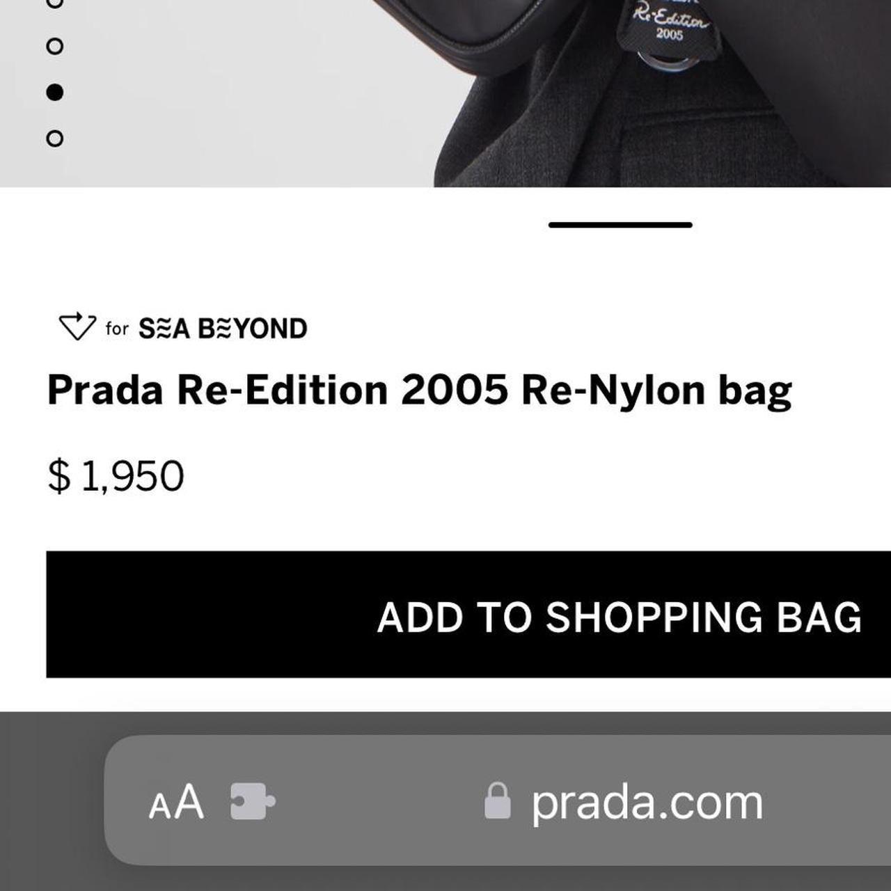 Black Prada 2005 Re-Edition Shoulder Bag OG PRICE:... - Depop