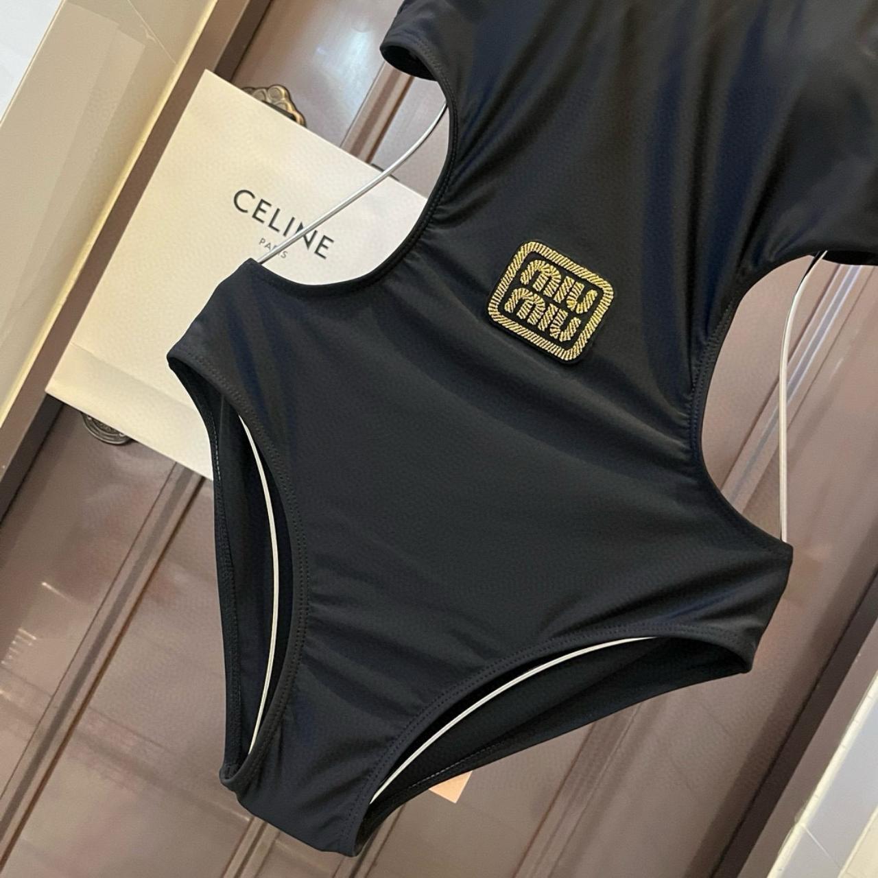 ワンピース水着 MIU MIU Interlock one-piece swimsuit miu miu's new one-piece swimsuit ❤️😍🥰 swimsuit | Depop