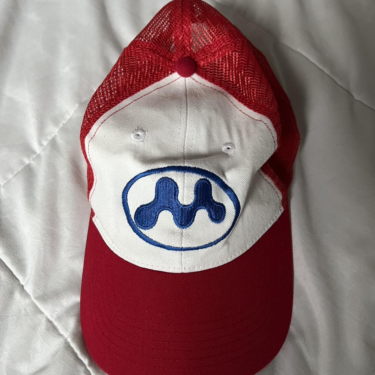 直売在庫mowalola メッシュキャップ　RED 帽子