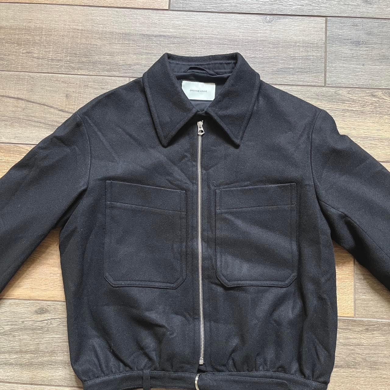 American Vintage Men's Black Jacket Gremade black... - Depop