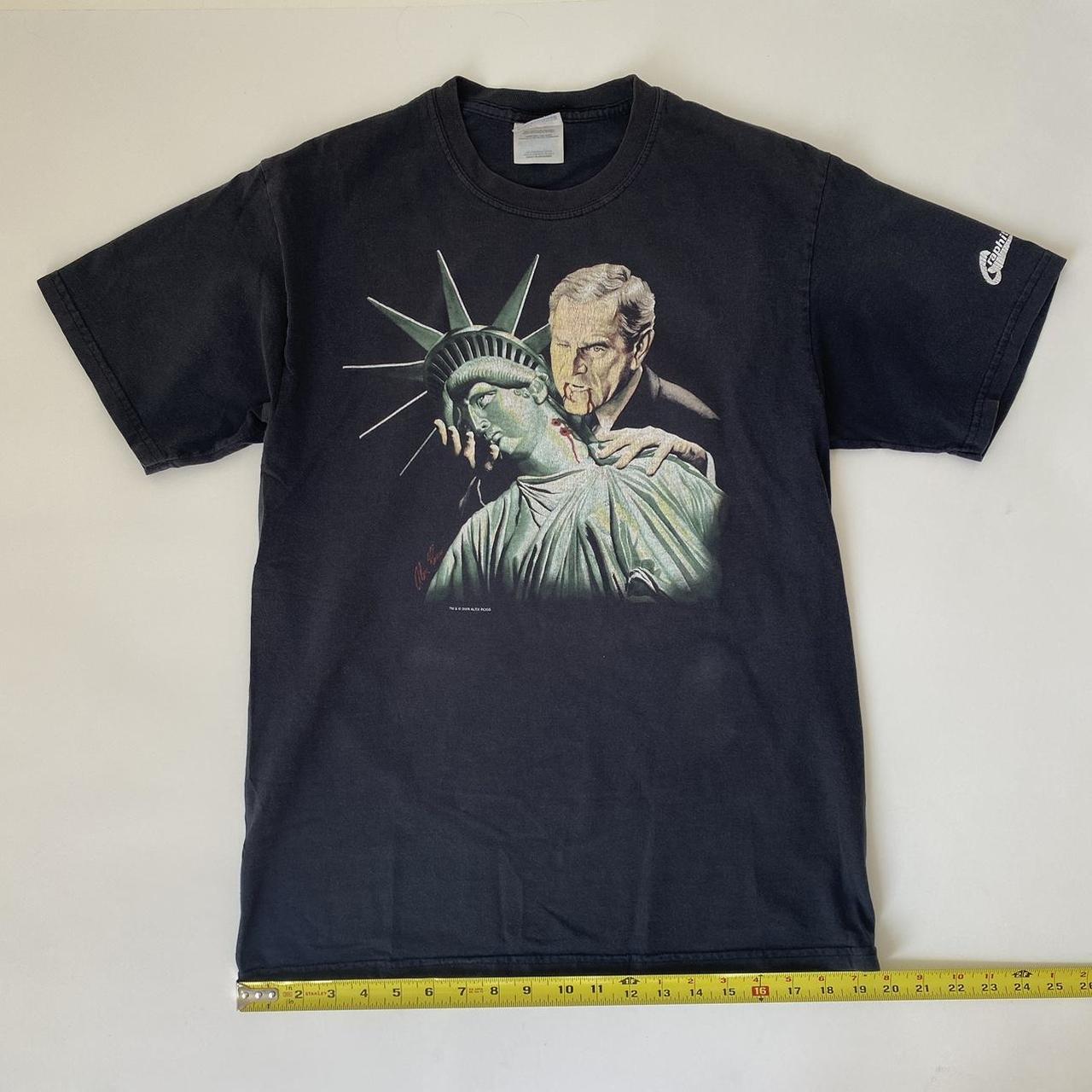 Vintage Alex Ross Vampire George Bush Biting Statue | Depop