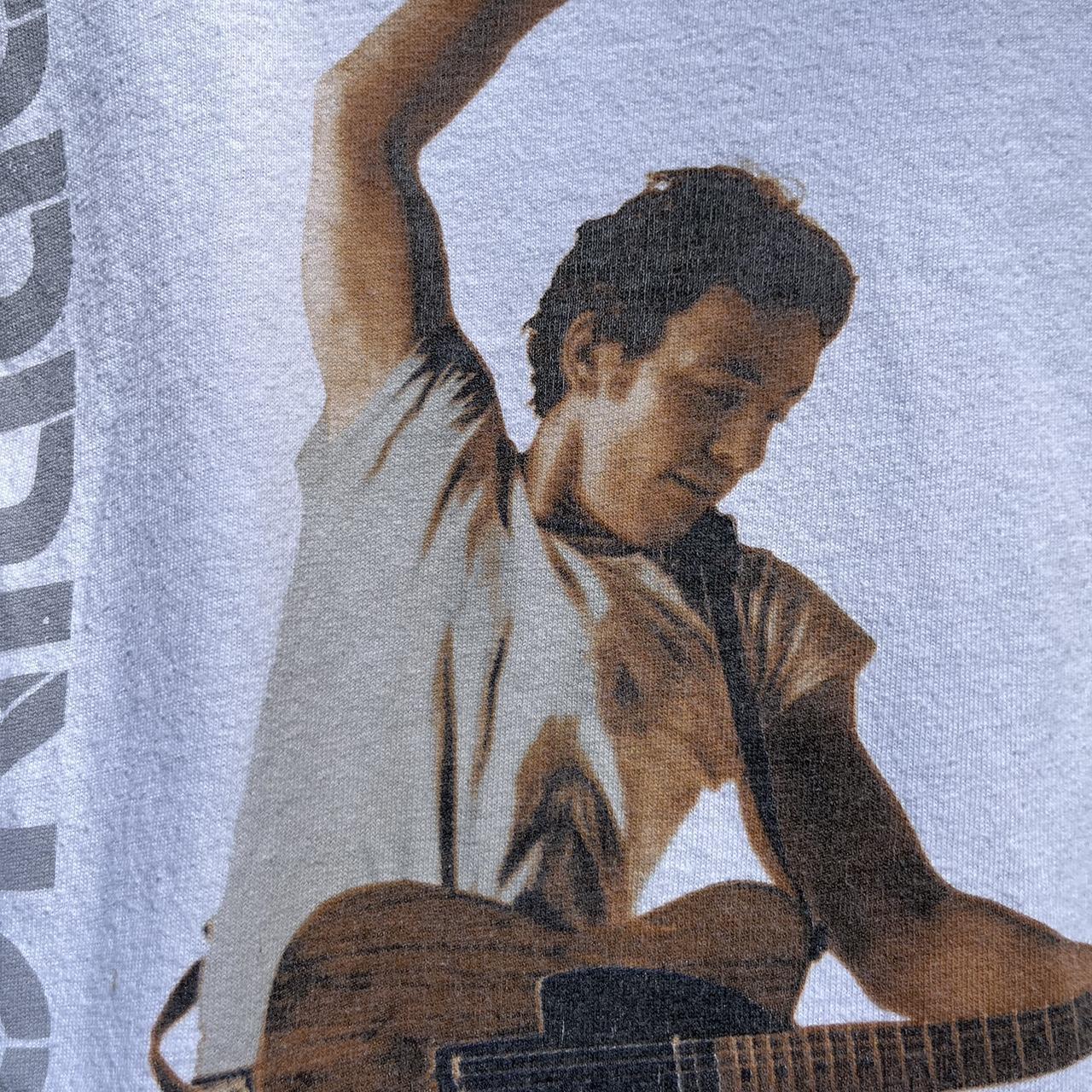 Vintage 90s (?) Bruce Springsteen white T-shirt for | Depop