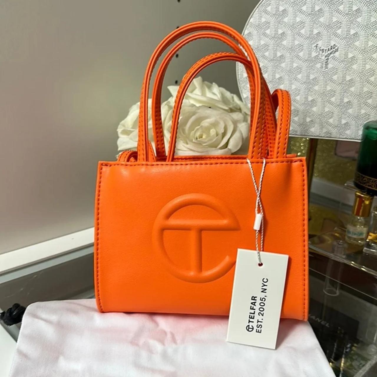 Telfar bag small Orange shopping buy bag