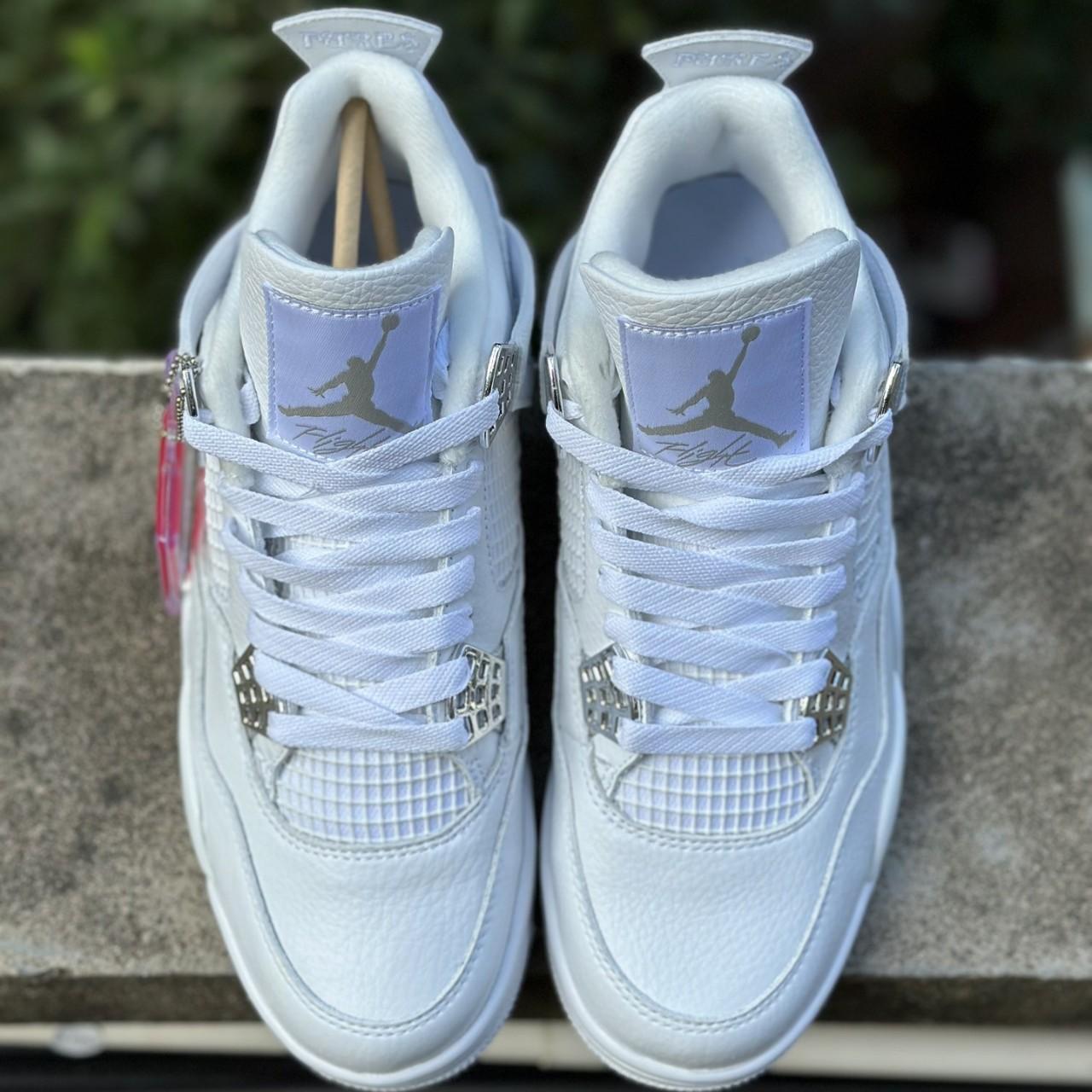 jordan retro 4 metallic silver