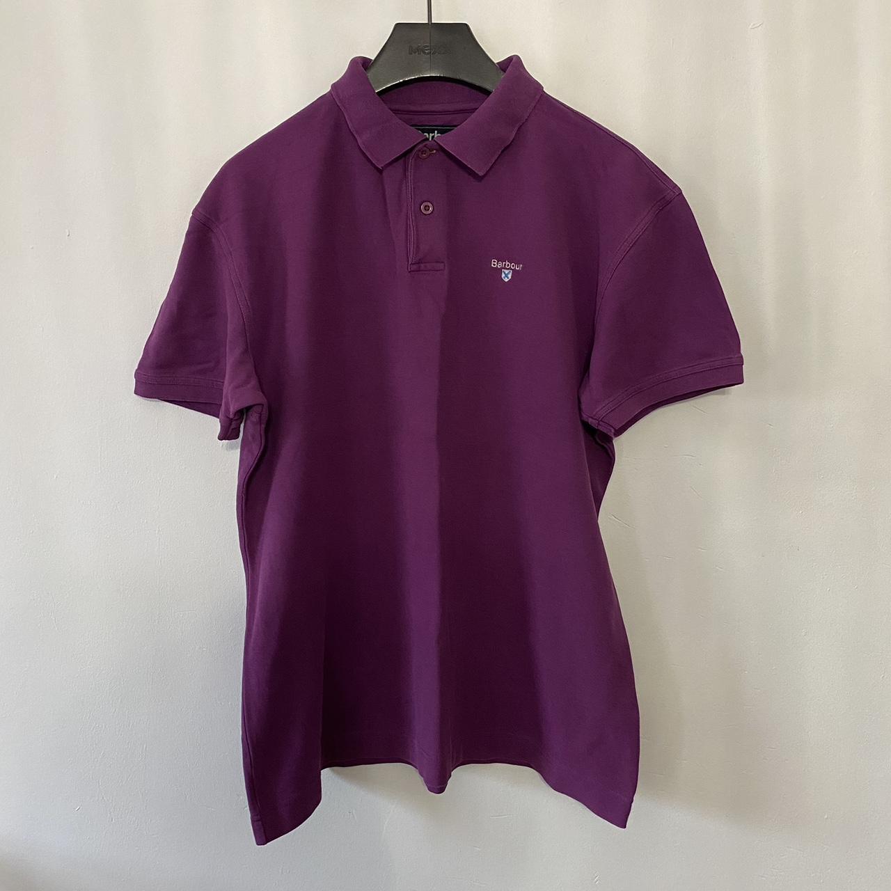 XL Barbour purple polo shirt