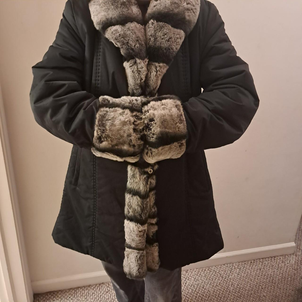 Source Unknown Women's Coat - Black/Multi - XL – … - image 1