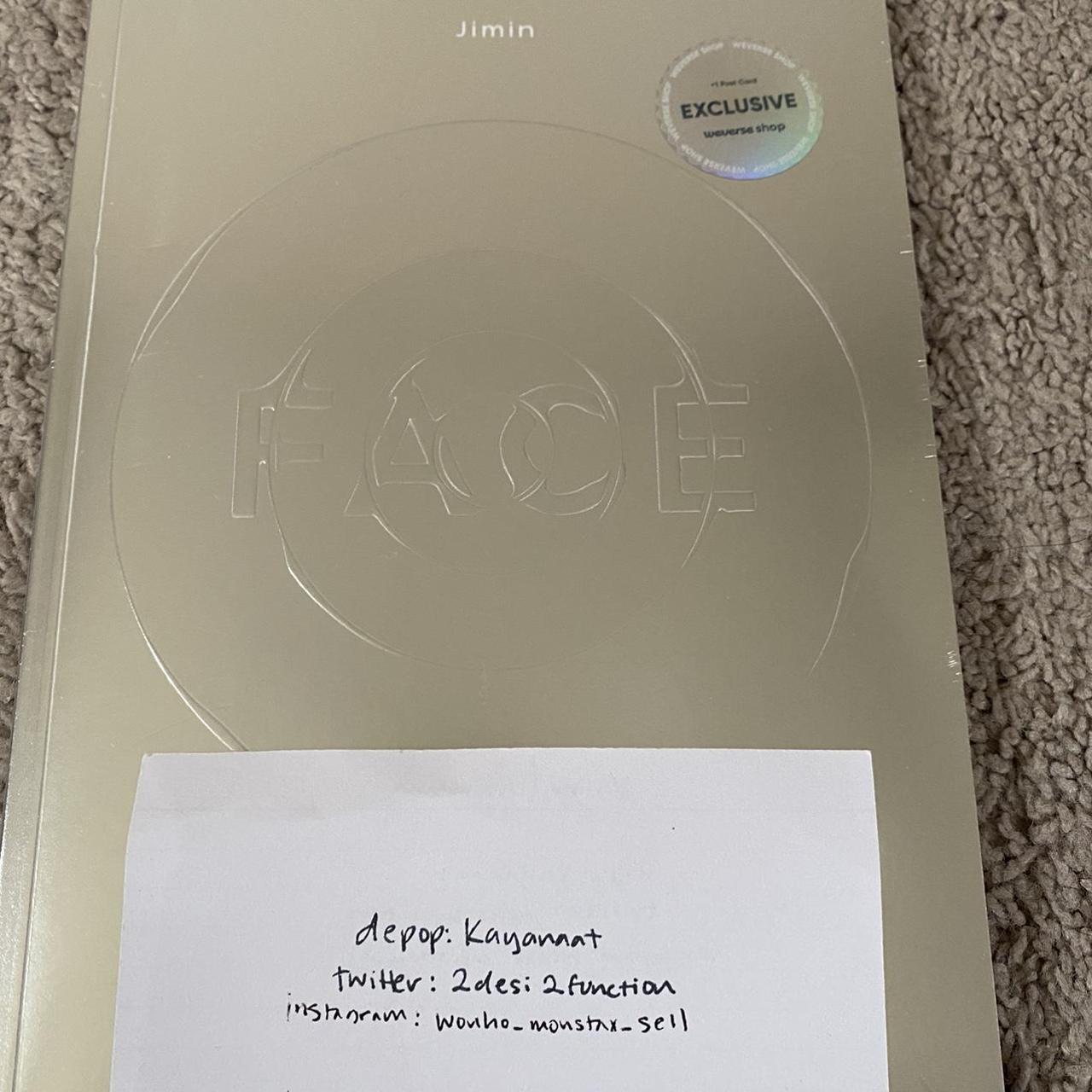 BTS ジミン FACE weverse USA exclusive 毎日新作入荷