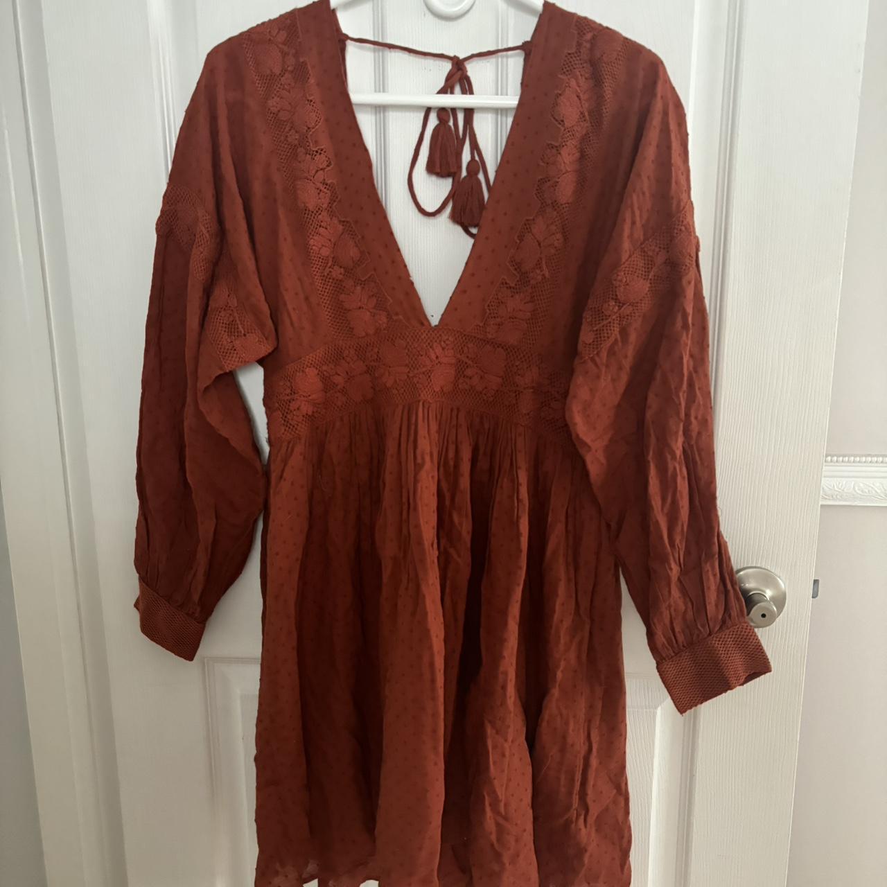 Free People Sugarpie dress cinnamon size L Brand. Depop