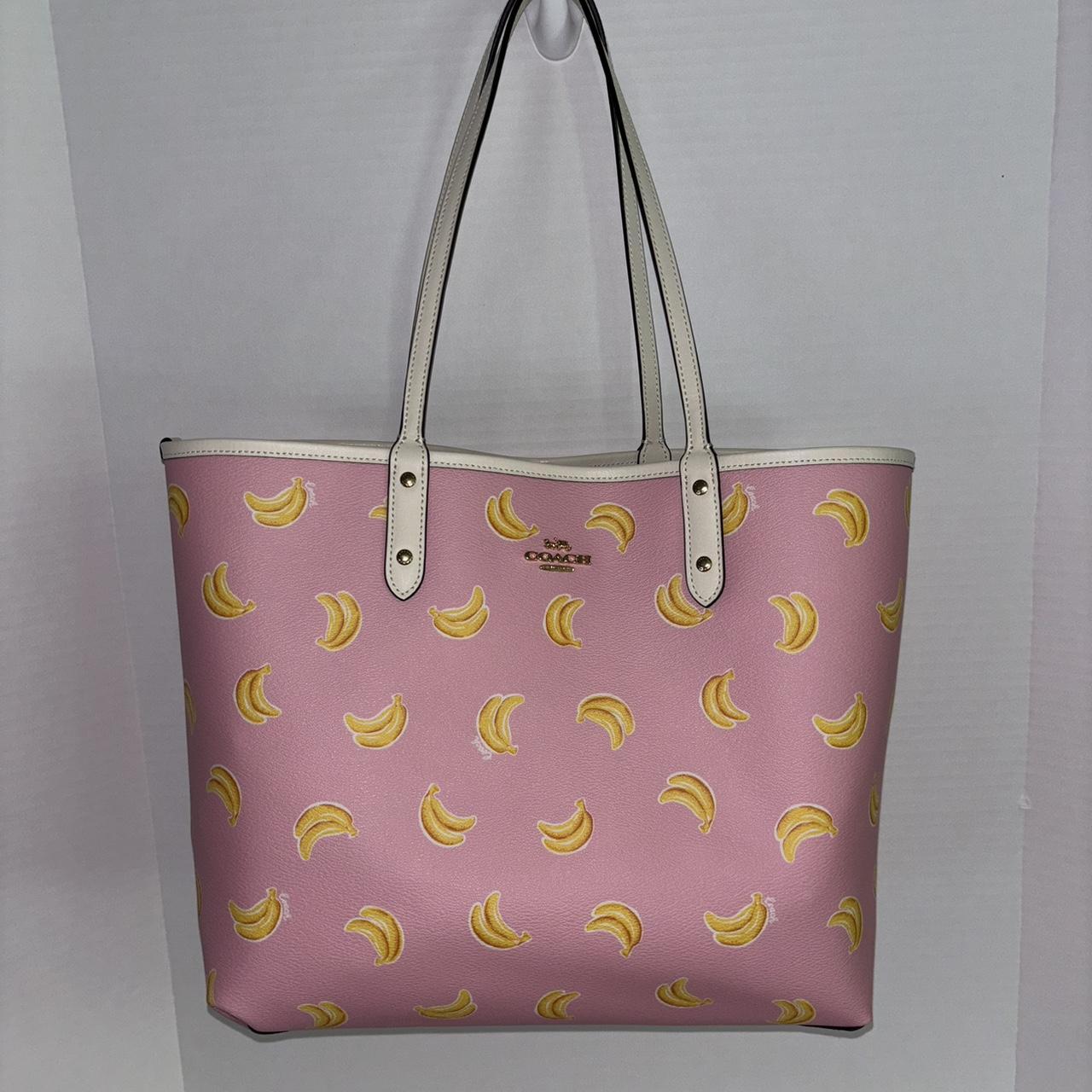 Coach Dempsey Yellow Banana Leaves Tote hotsell Leather