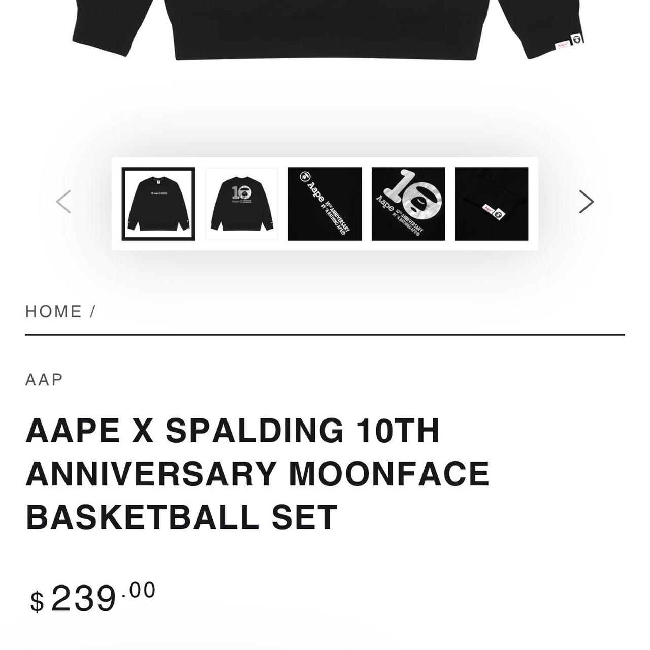 ファングッズ AAPE 10th ANNIVERSARY x SPALDING BOXSET AAPE X SPALDING 10TH ANNIVERSARY MOONFACE BASKETBALL SET