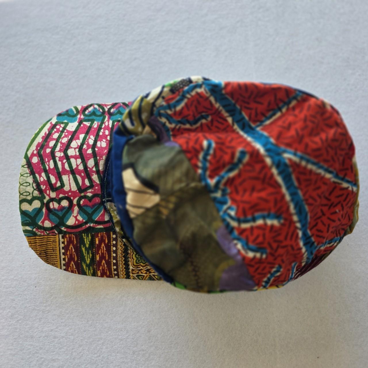 Women's Hat - Multi/Green – Unique patchwork cap … - image 2