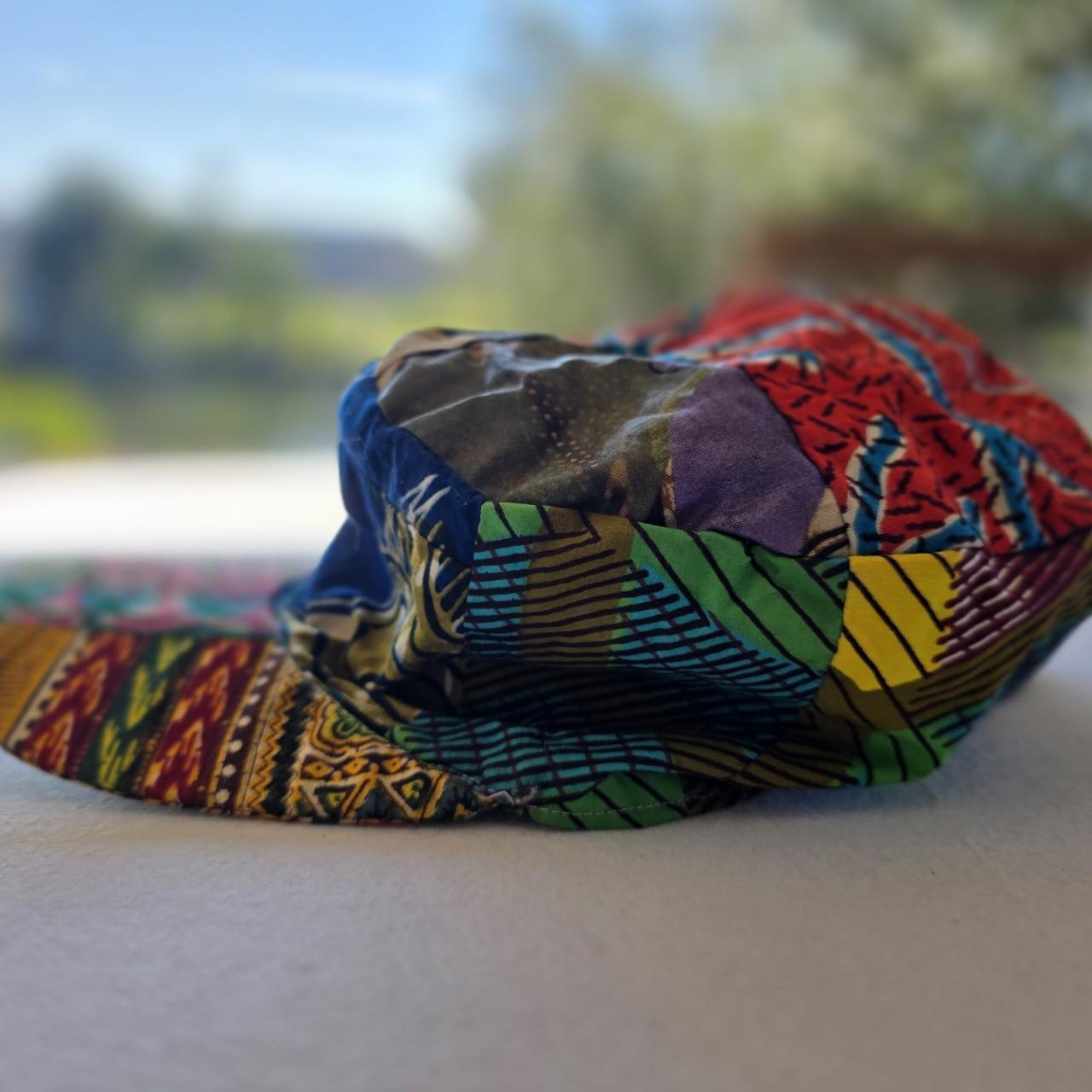 Women's Hat - Multi/Green – Unique patchwork cap … - image 1