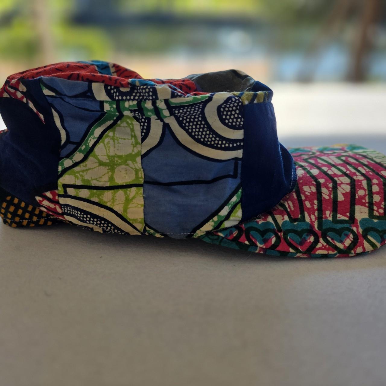 Women's Hat - Multi/Green – Unique patchwork cap … - image 4