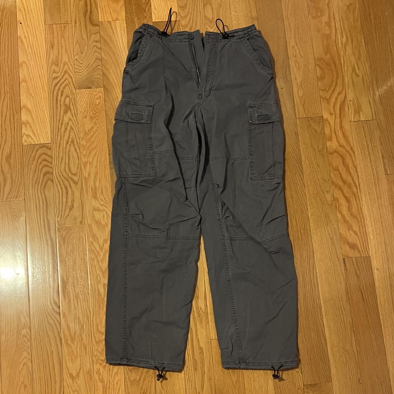 brandy melville kim cargo pants gray... Depop