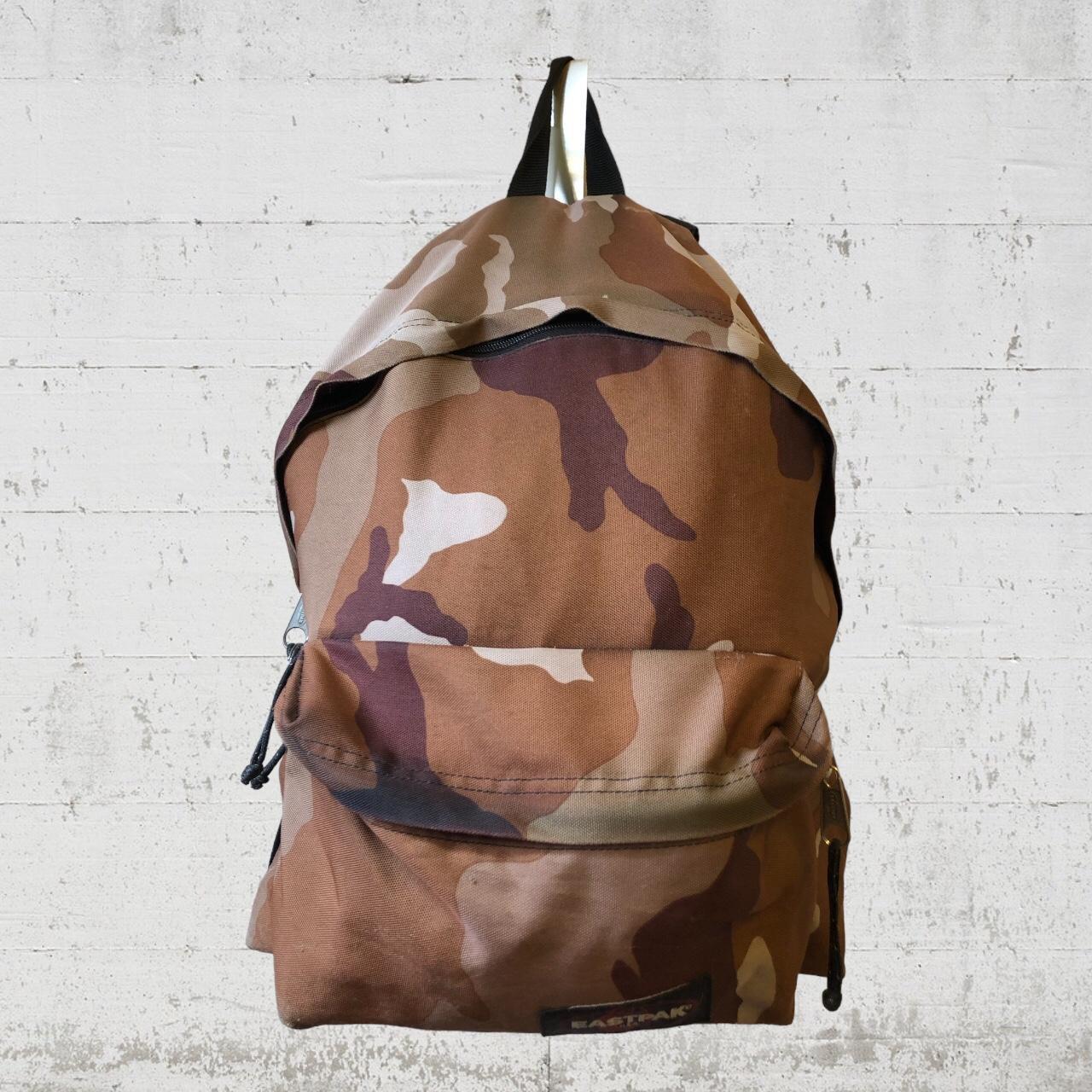 EASTPAK brown and tan camo backpack. Really cool