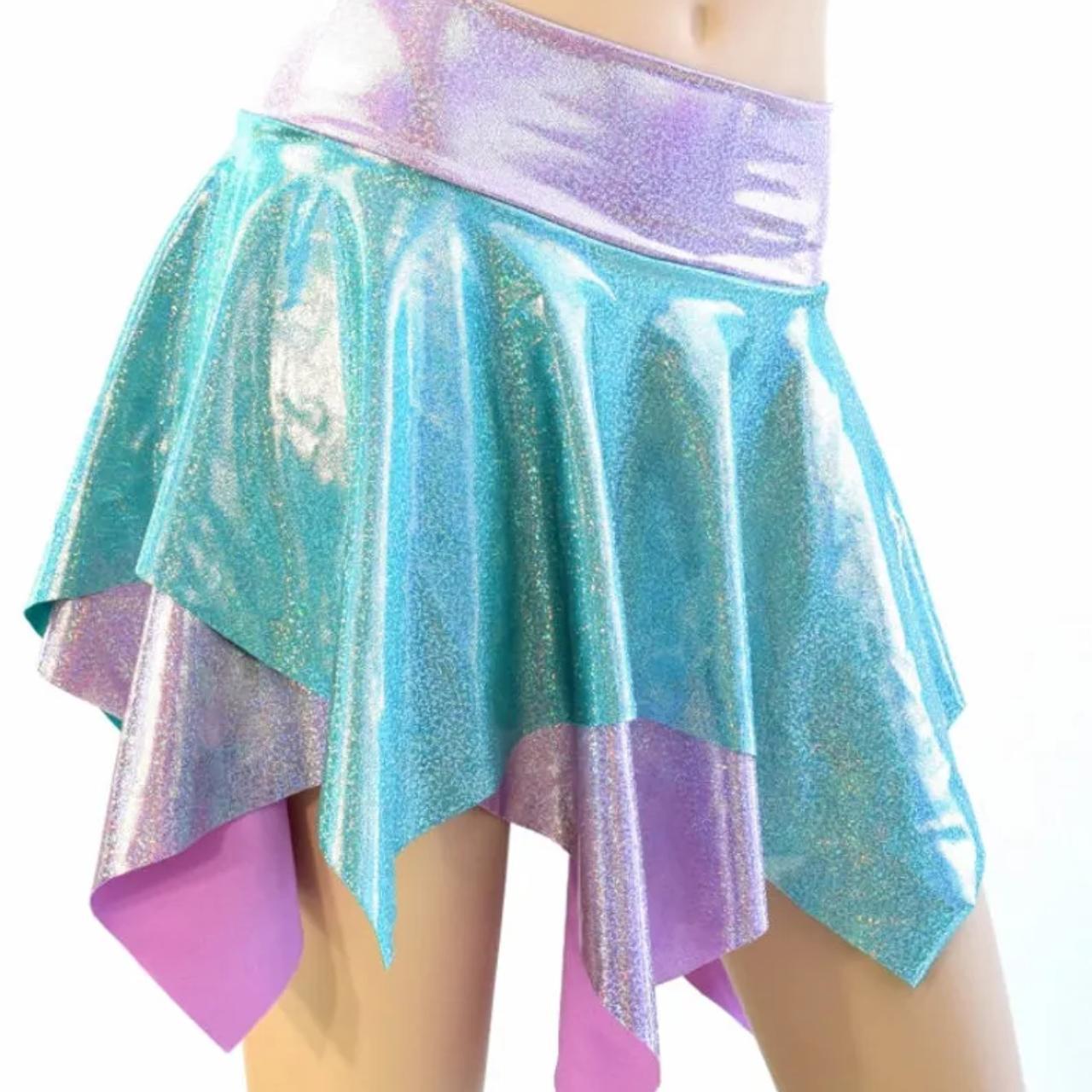 Lilac holographic skirt best sale