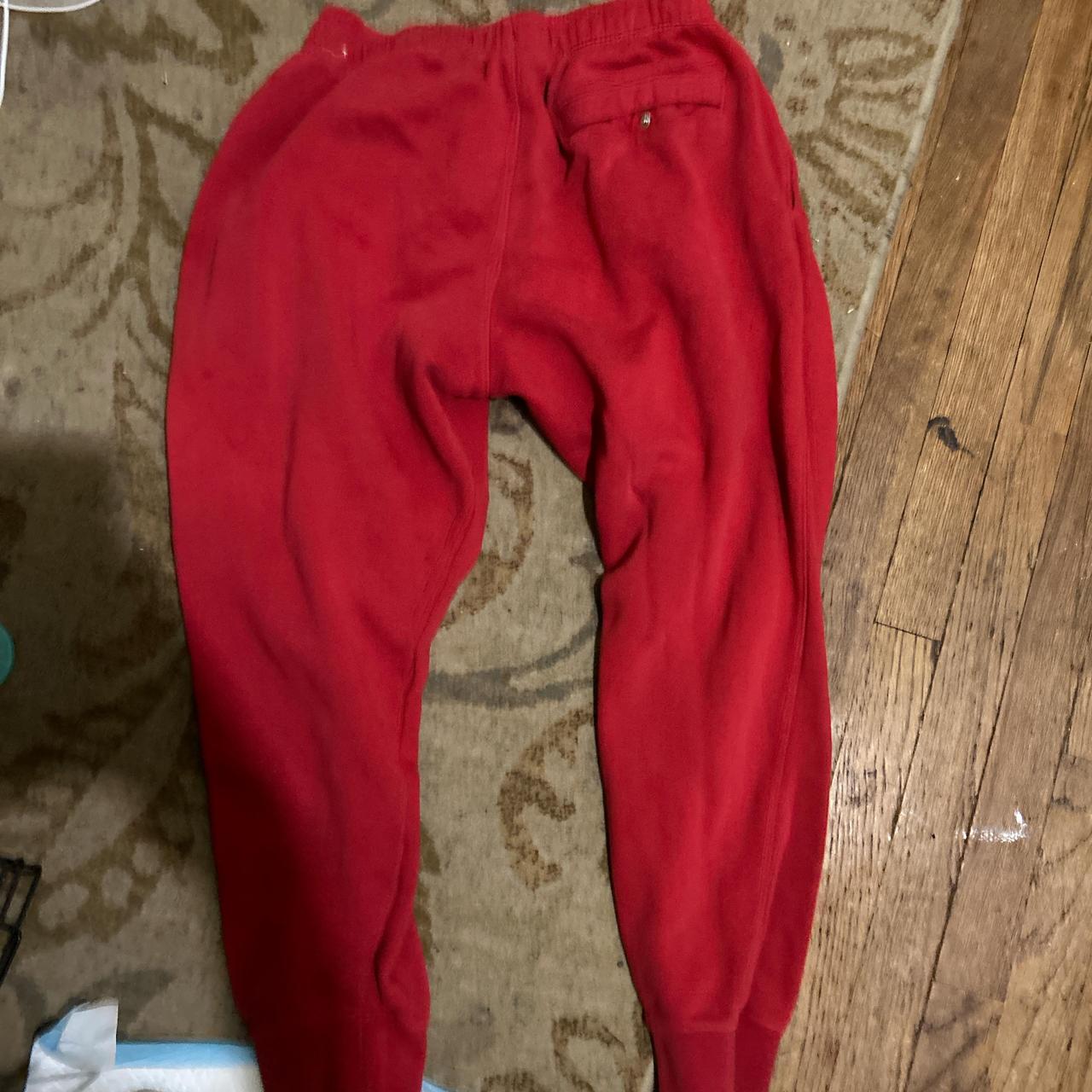 Red Nike Sweatpants Size Depop