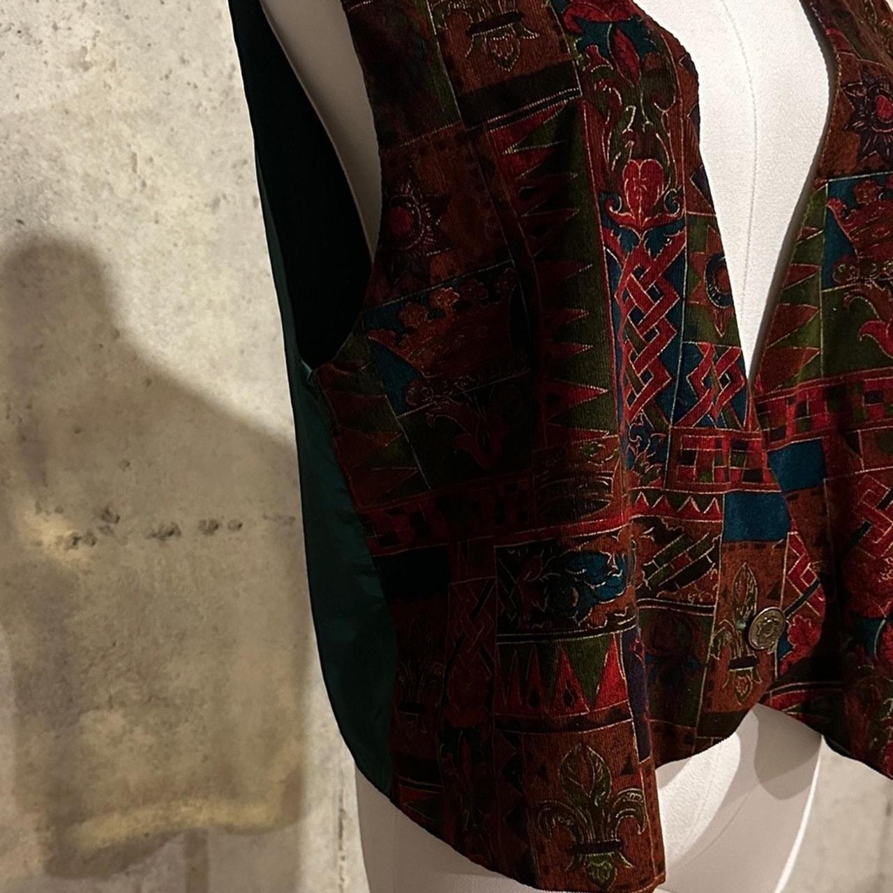 Source Unknown Women's Vest - Red/Green - M – Add… - image 4