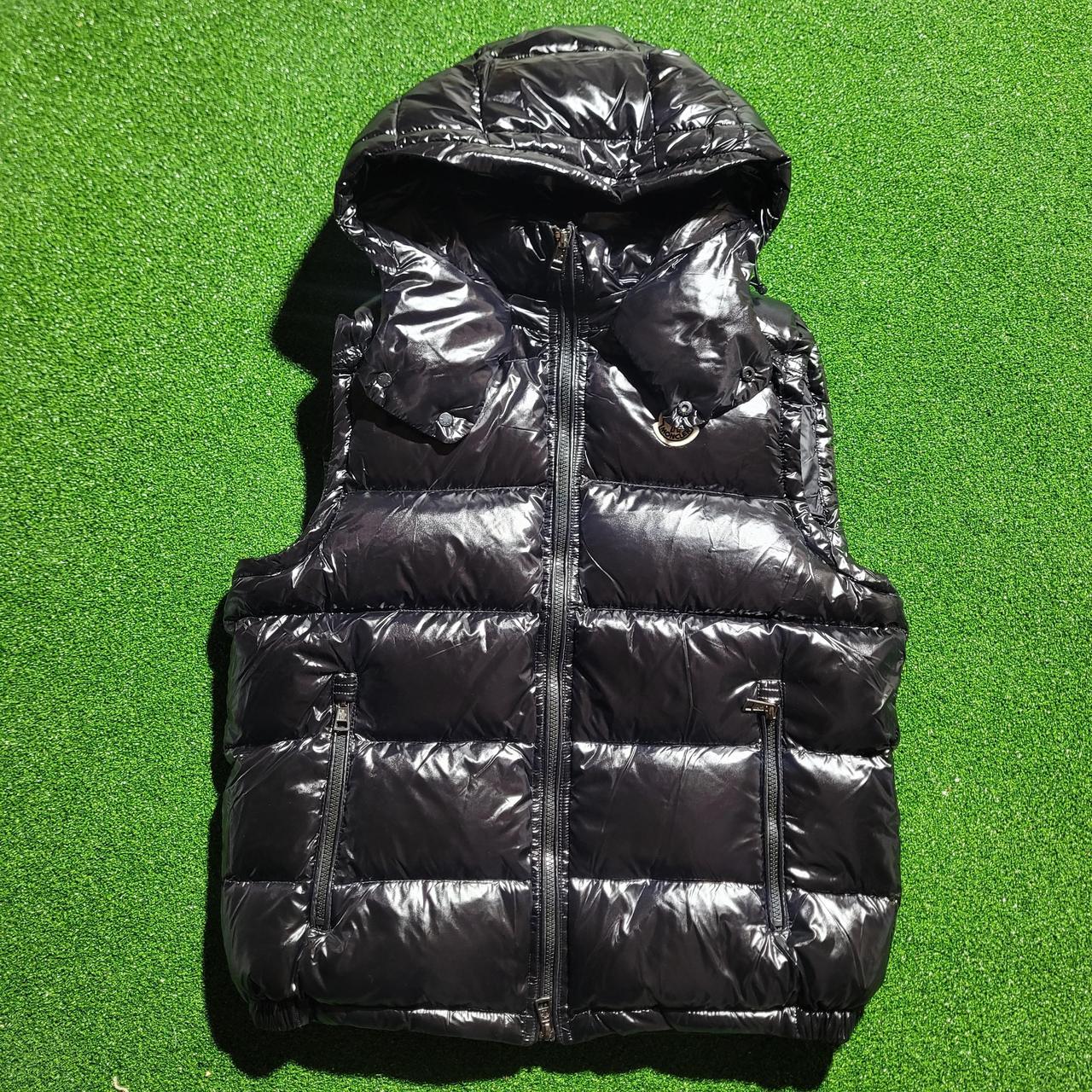 【ZP】MONCLER/MAGLIONE TRICOT GILET/L Moncler 'MAGLIONE TRICOT' Knit Down Hybrid Cardigan Black Women's