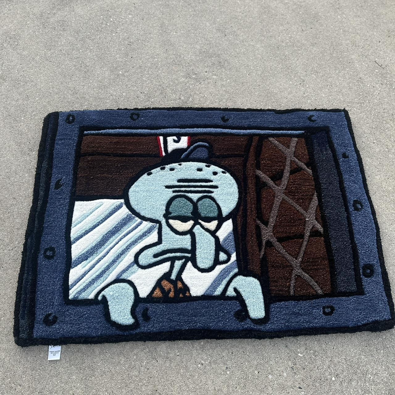 Squidward Handcrafted Tufted Rug ! 3ft x 4ft ! Fast... - Depop