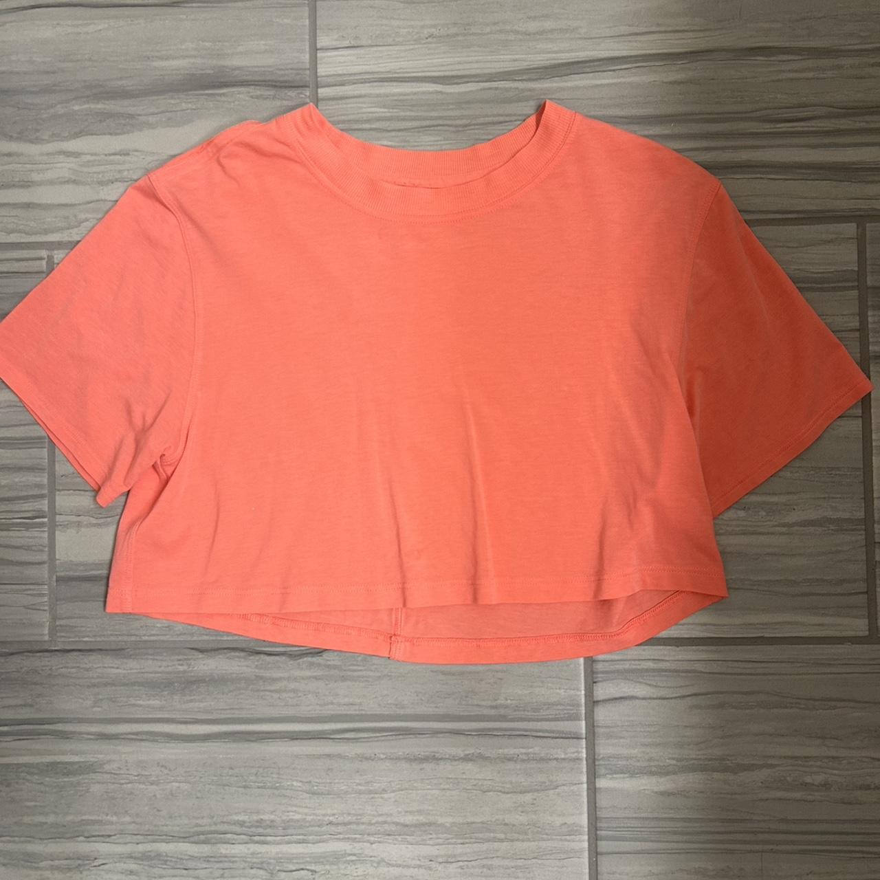 Lululemon orange crop outlets tee