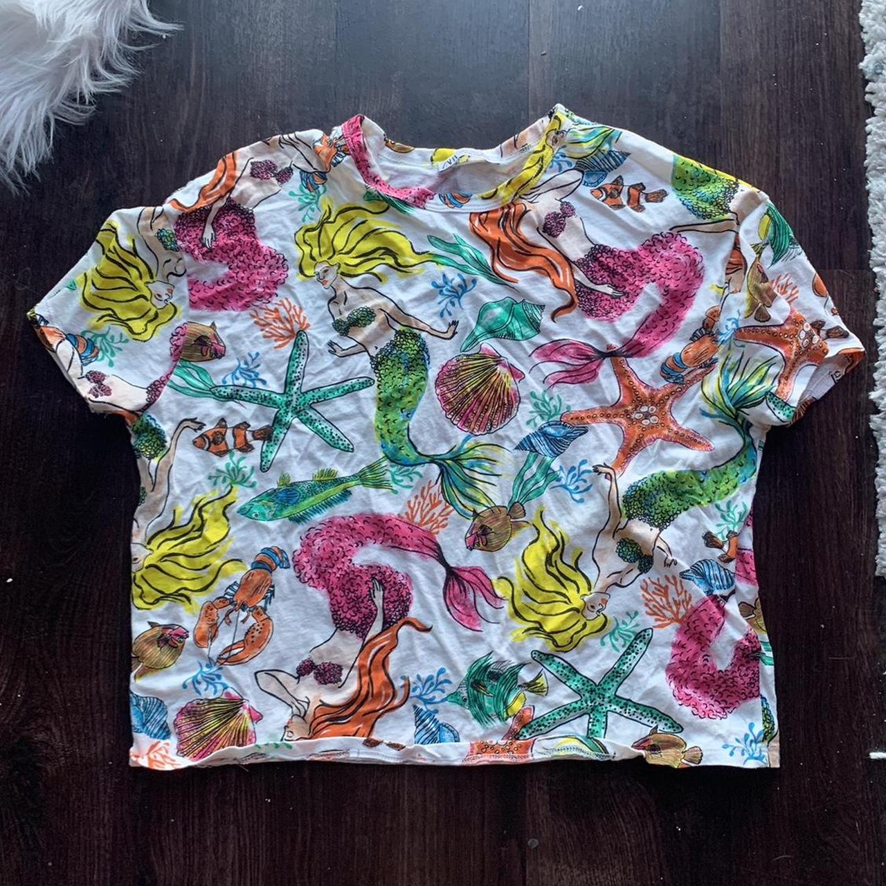 Zara bright colorful mermaid starfish sea shell | Depop