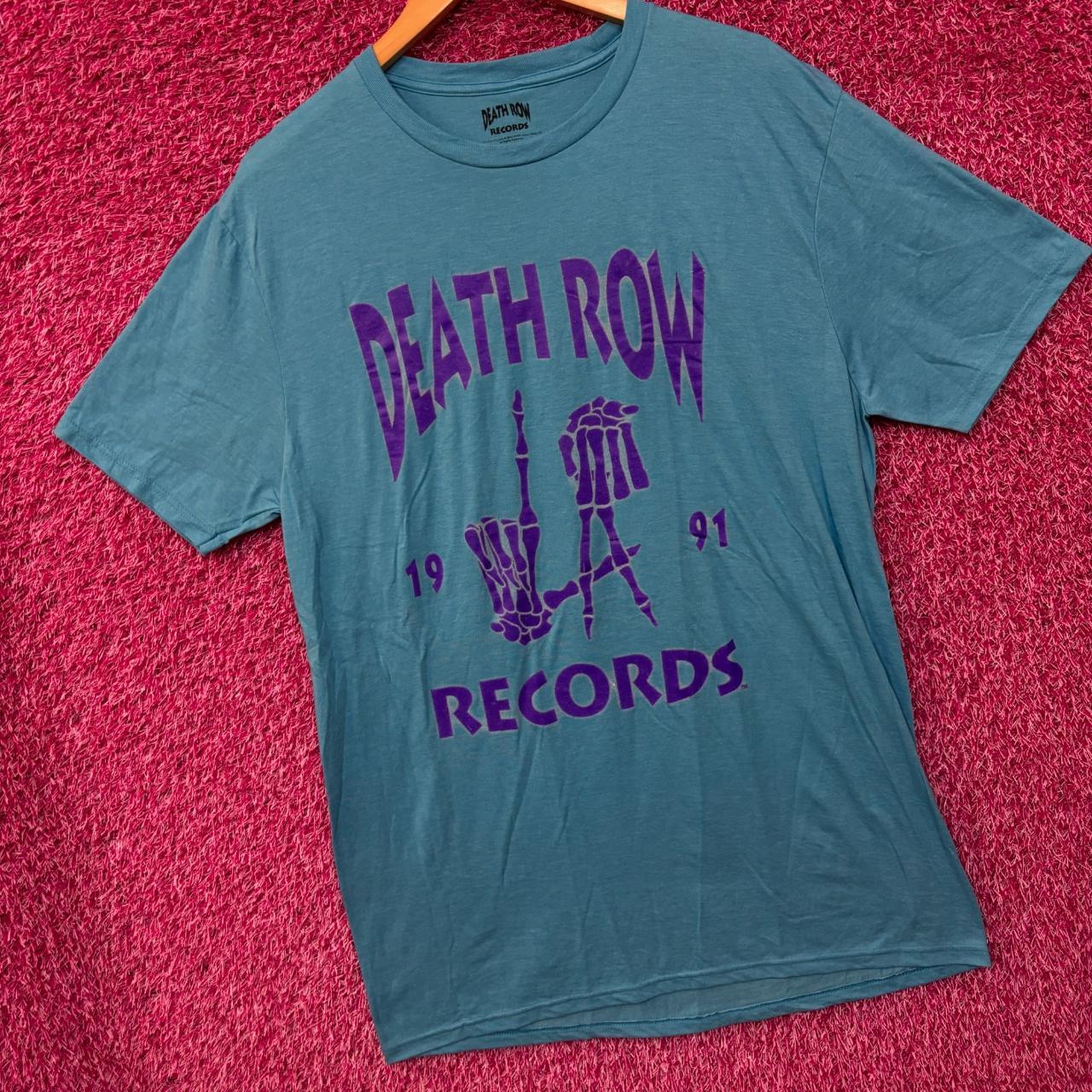 Death Row Teal On Pink Logo T-Shirt Death Row Teal On Pink Logo T-Shirt