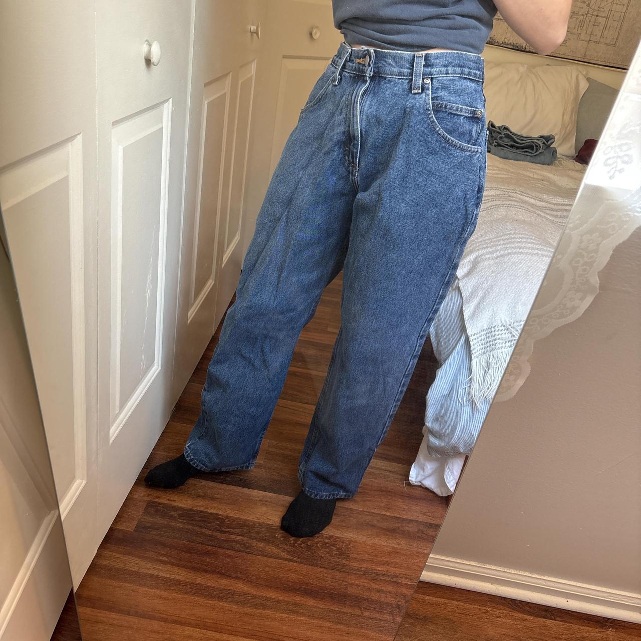 Working Jeans For Women.Baggy Wrangler Work Jeans Women's Small/ Size... | Depop