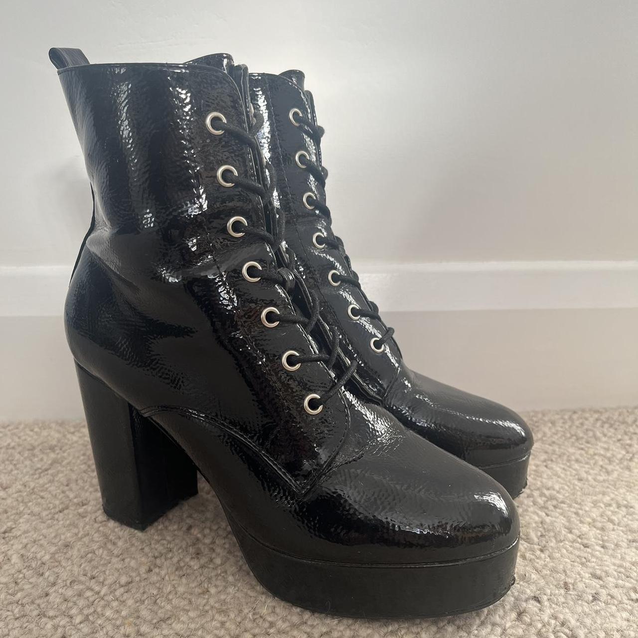 Black heel boots forever 21 best sale