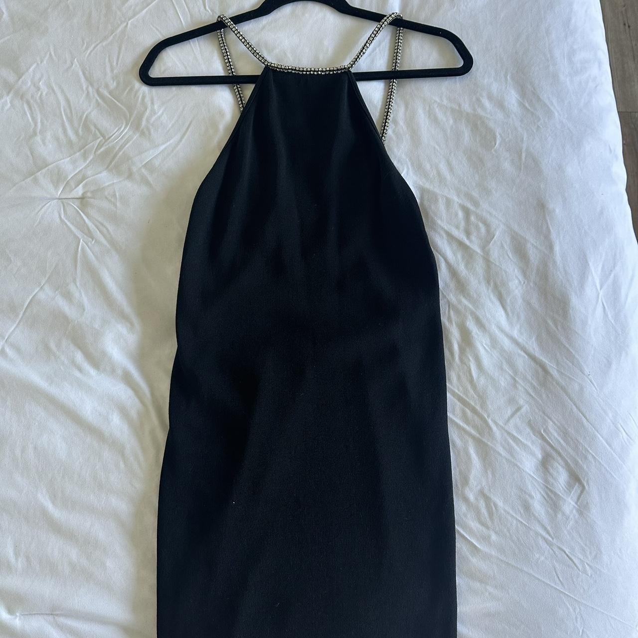 Mango Women's Bodycon Dress - Black - M – Mango Collective Black Mini Halter Neck Dress …