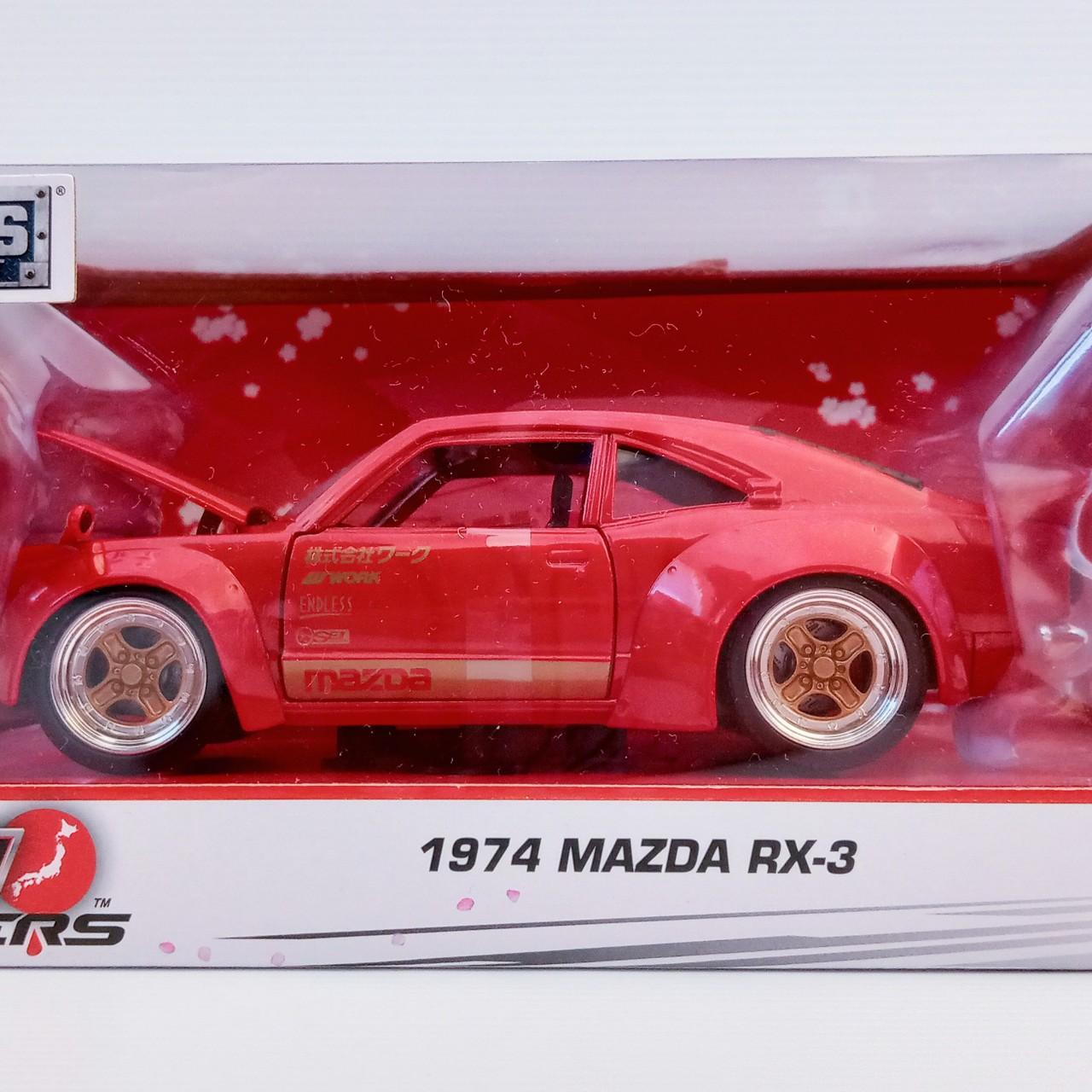 JADA JDM TUNERS 1974 MAZDA RX3 RED 1:24 DIECAST MODEL CAR