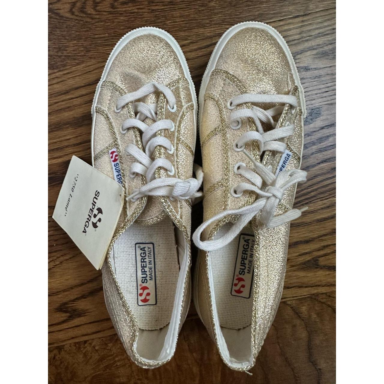 Superga gold lame online