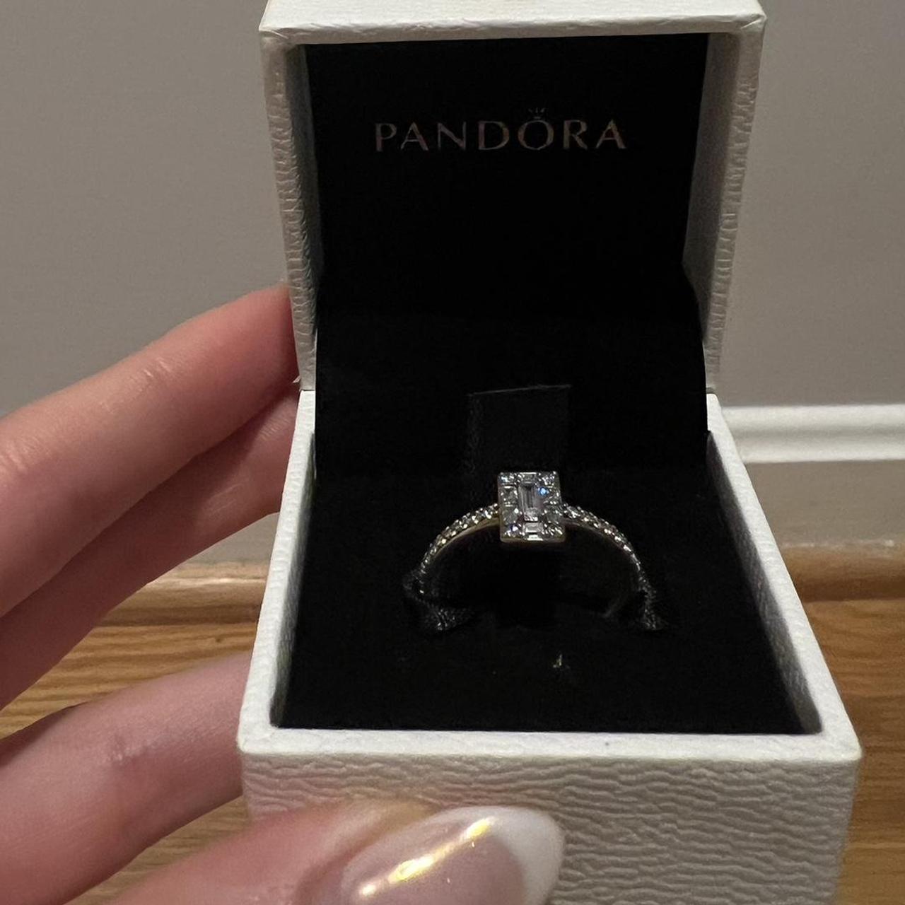 pandora sparkly ring! size comes with the Depop
