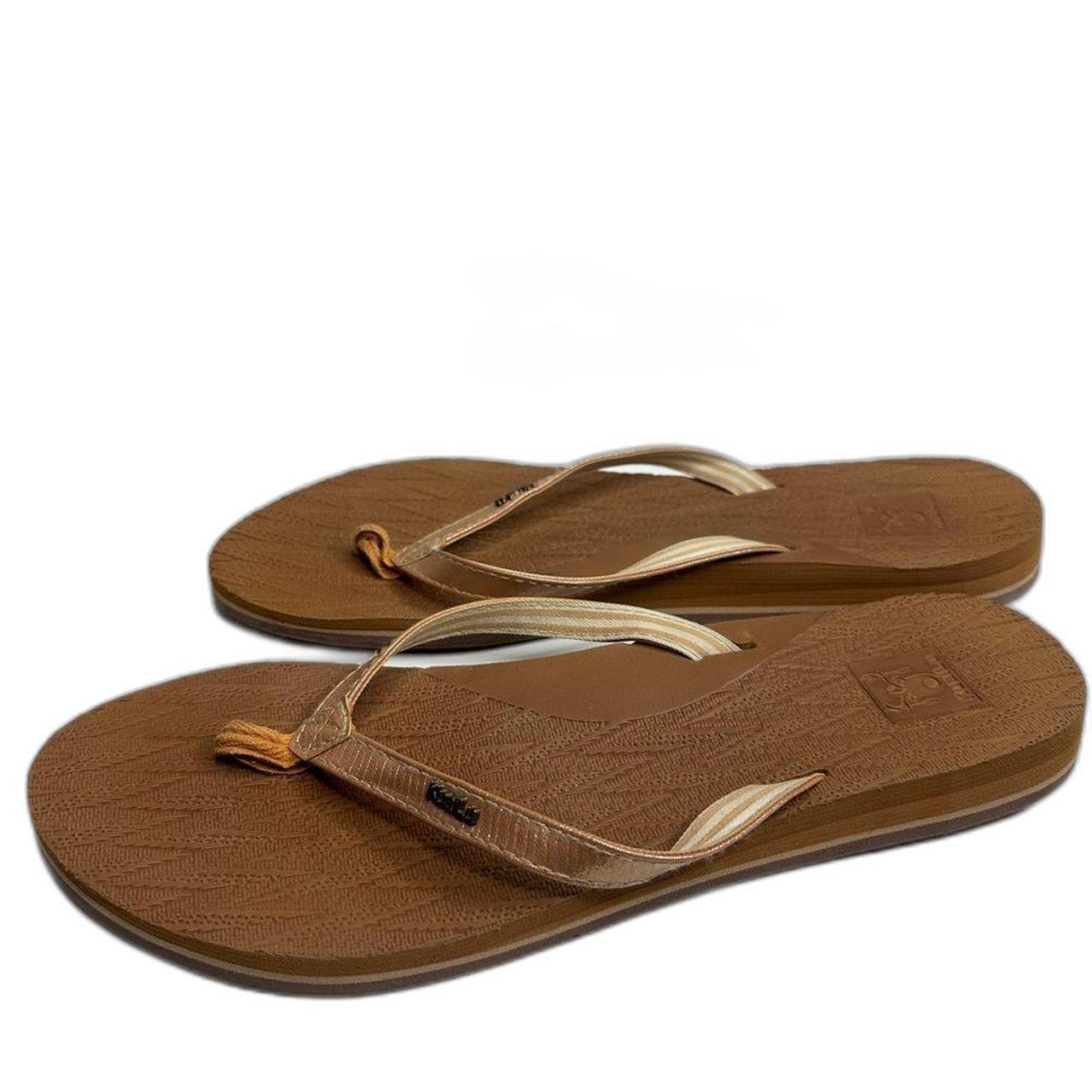 Source Unknown Women's Flip flops - Brown/Gold - … - image 1