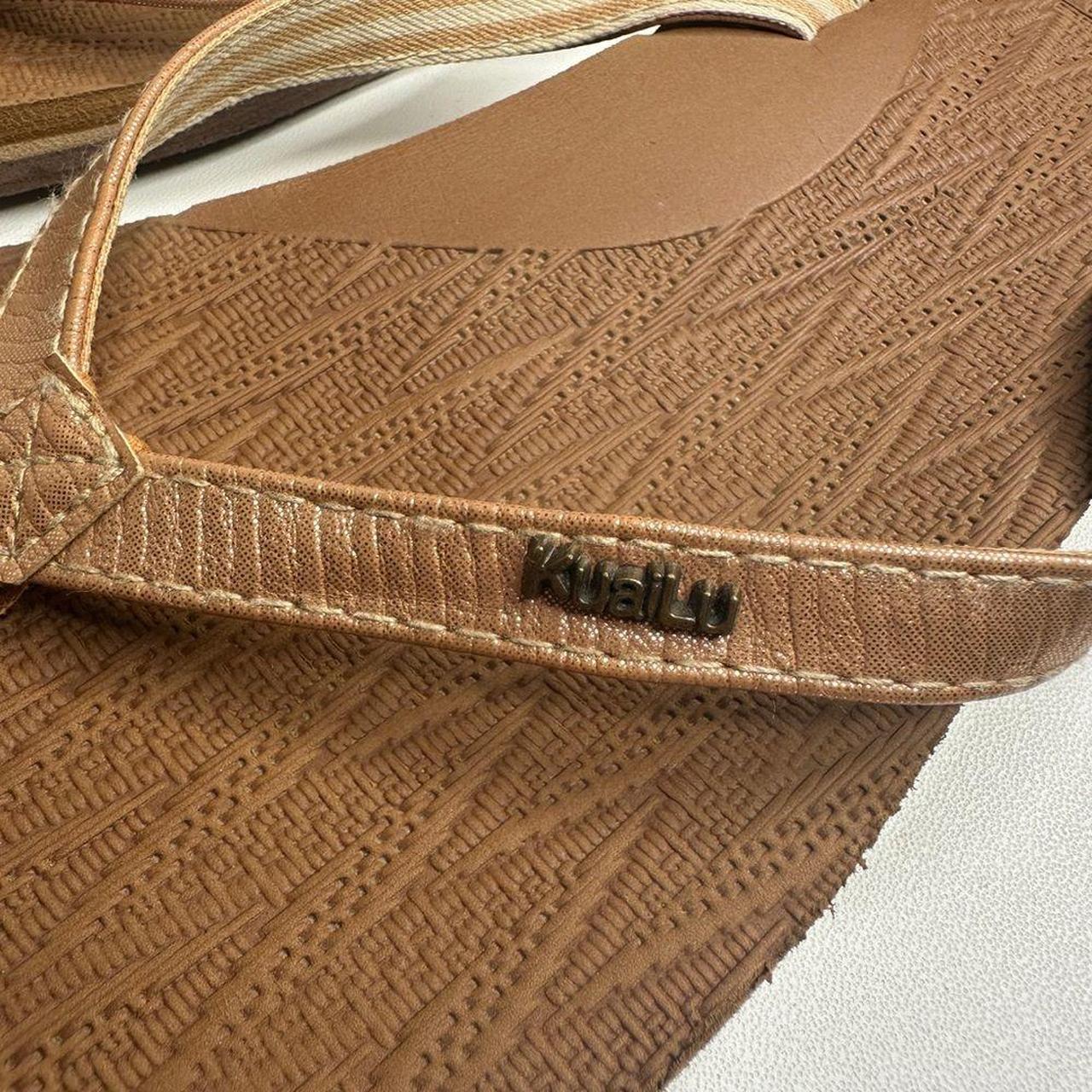 Source Unknown Women's Flip flops - Brown/Gold - … - image 5