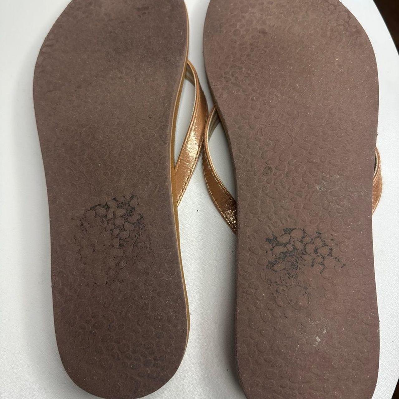 Source Unknown Women's Flip flops - Brown/Gold - … - image 3