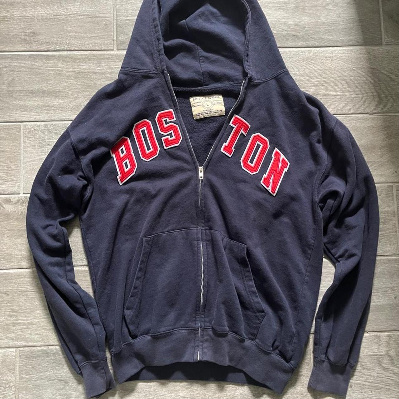 State men's navy and blue hoodie
