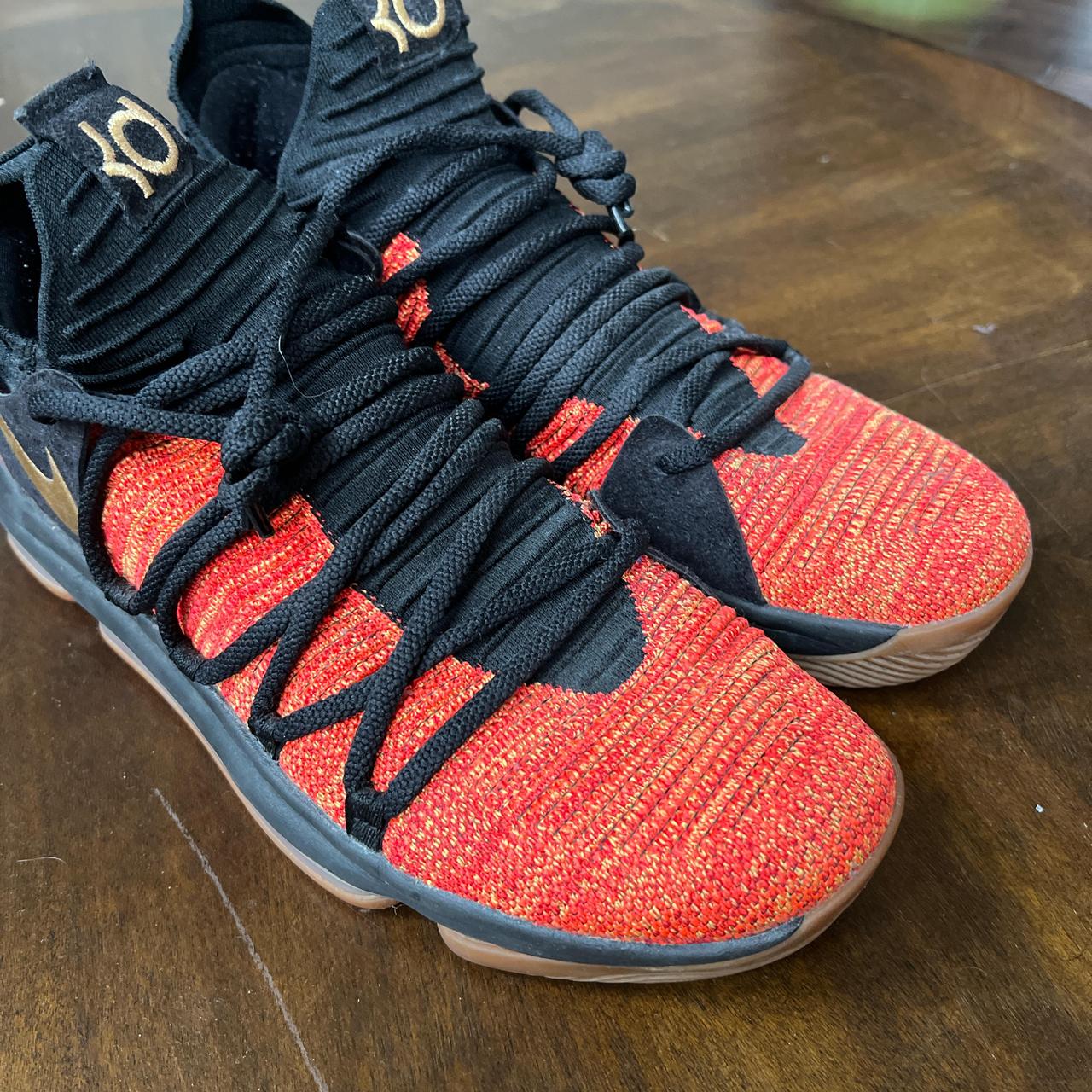 Nike KD 10 NFS red gold and black no noticeable. Depop